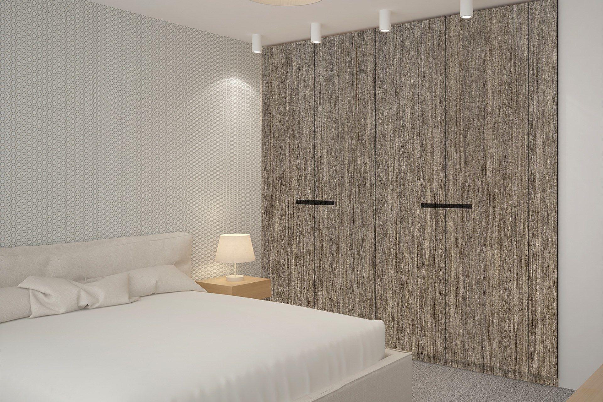 Wild Teak Wood Laminate 8x4 ft Suede 1 mm - 3155 SUD