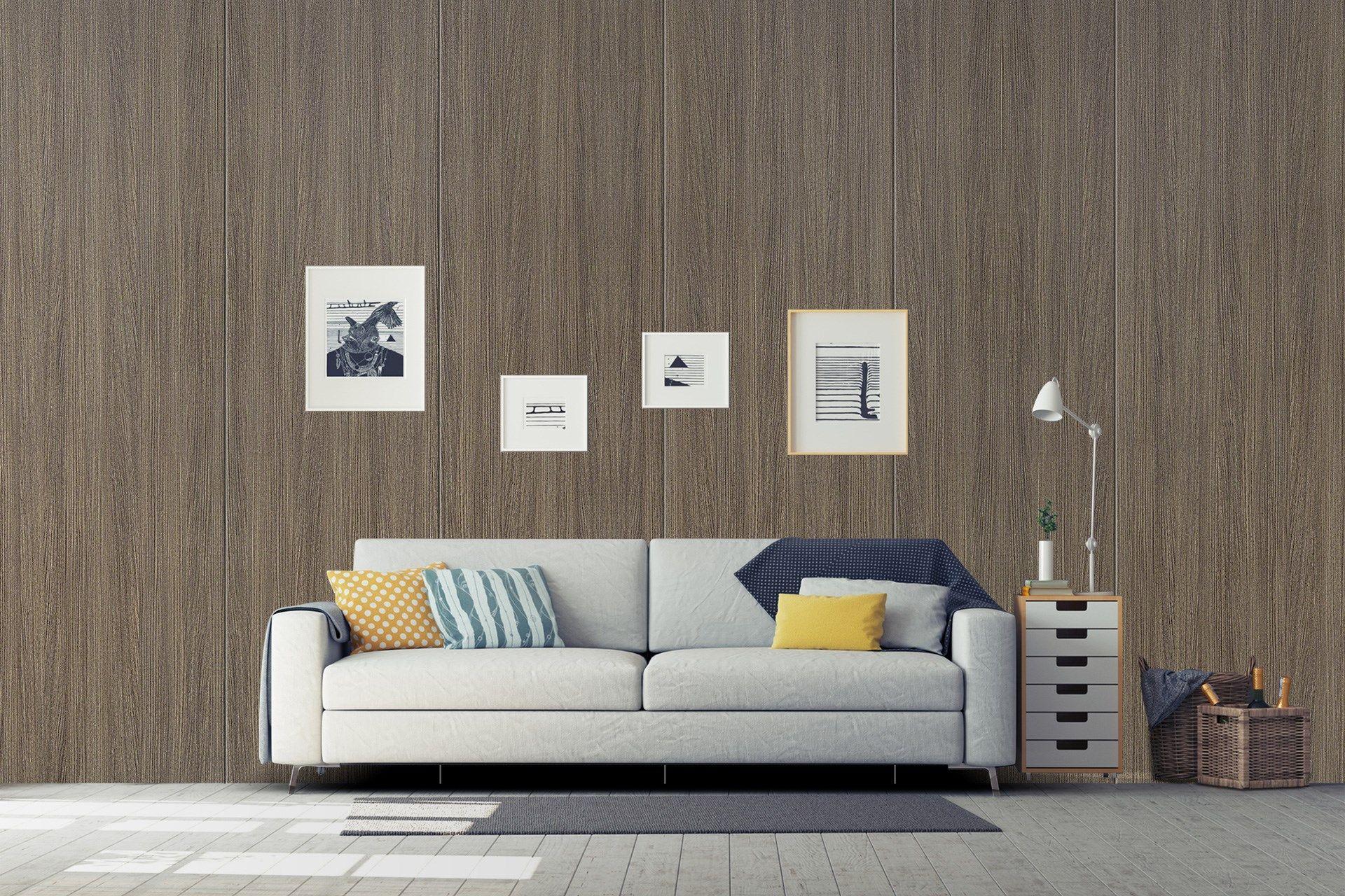 Wild Teak Wood Laminate 8x4 ft Suede 1 mm - 3155 SUD