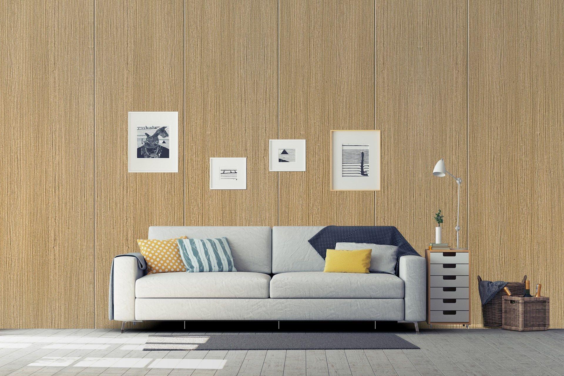 Newmika Fine Teak 8x4 ft Suede wood laminates Brown 3161_SUD