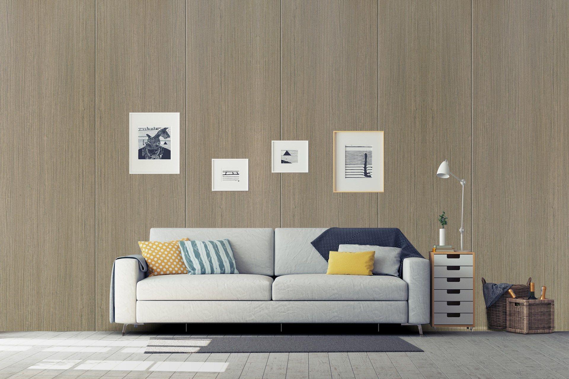 Newmika Favored Teak 8x4 ft Suede wood laminates Brown 3163_SUD