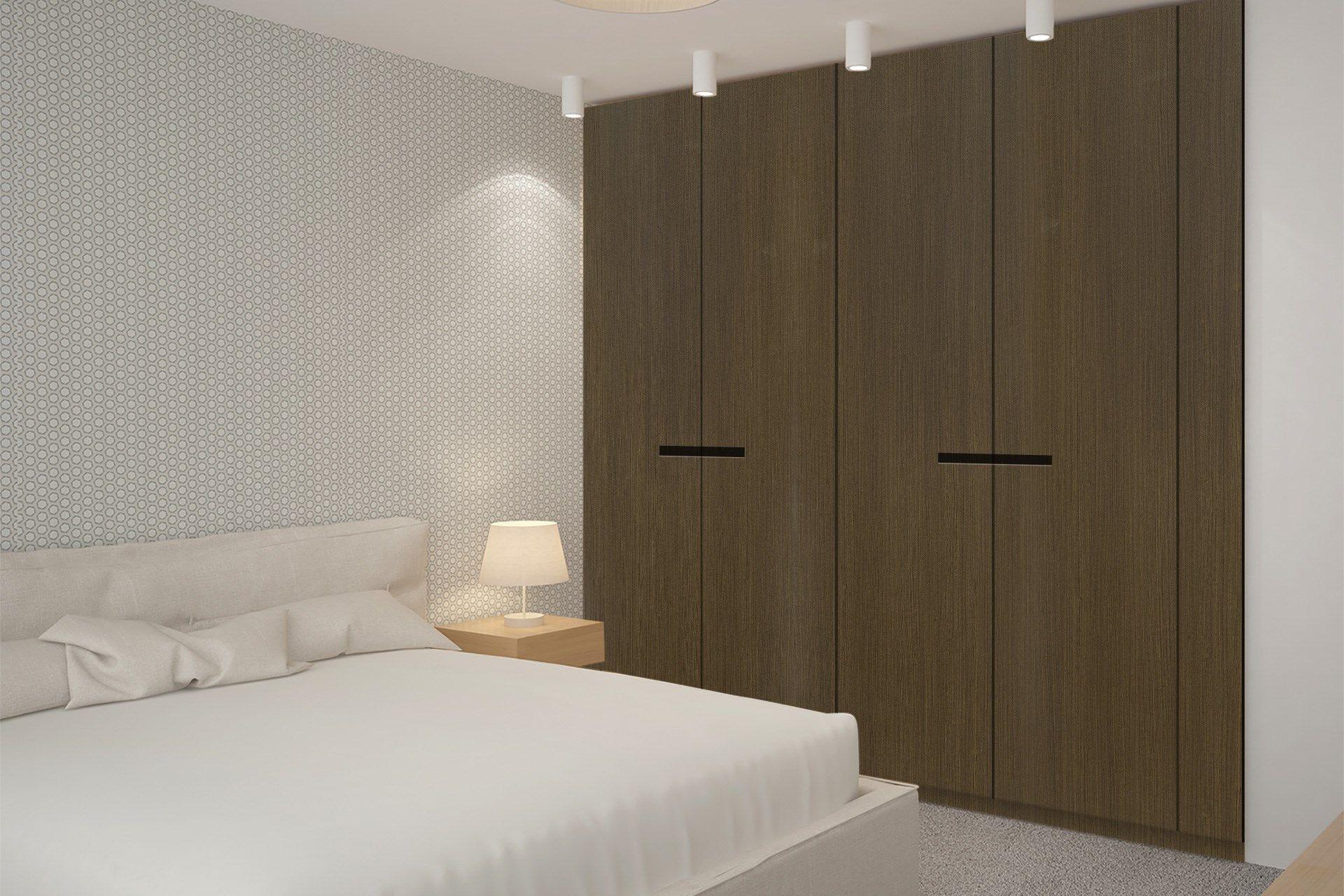 Brewed Teak Wood Laminate 8x4 ft Suede 1 mm - 3164 SUD