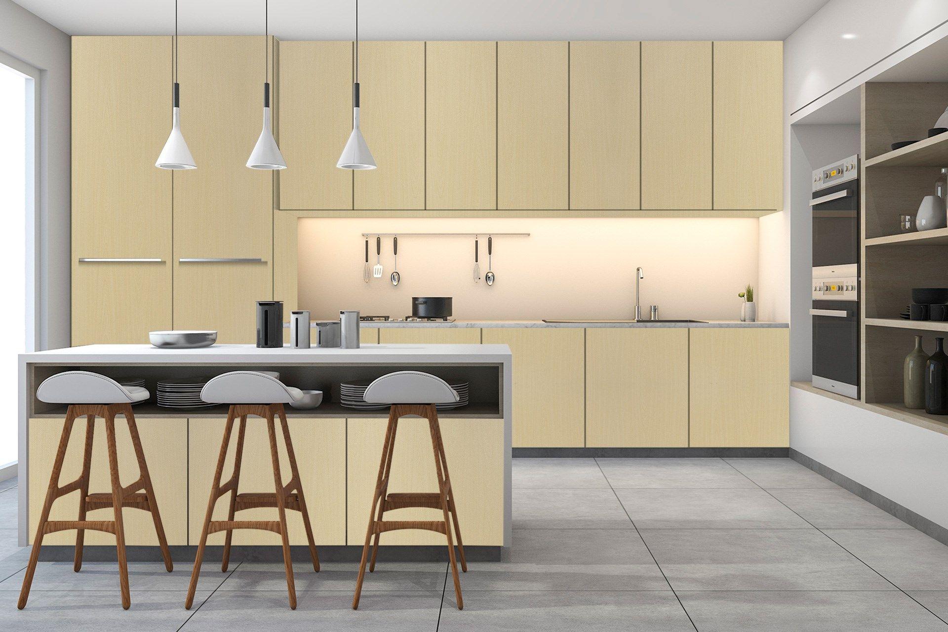 Oriental Pear Wood Laminate 8x4 ft Suede 1 mm - 3172 SUD