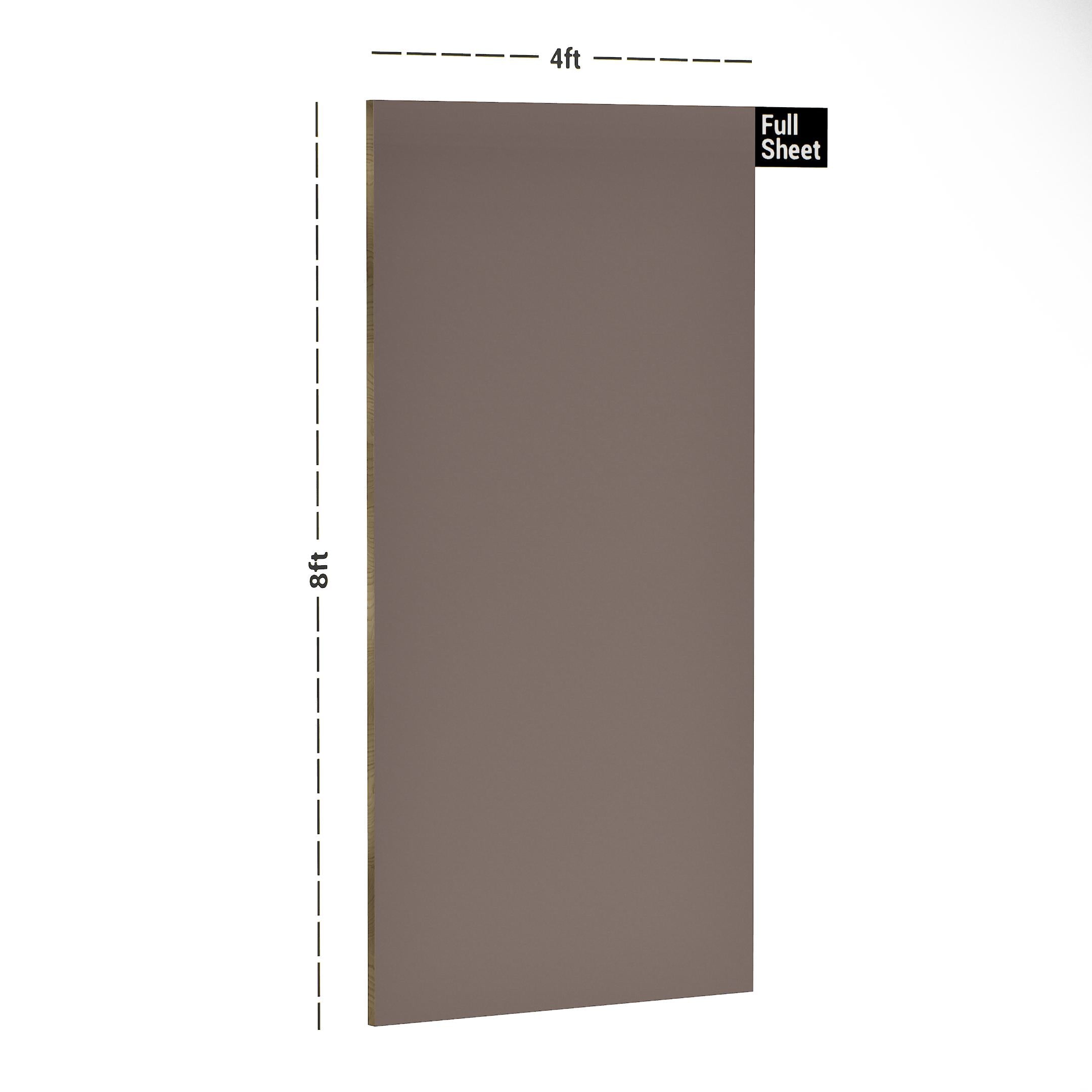 Pebble Plain Laminate 8x4 ft High Gloss 1 mm - 3180 HGLS