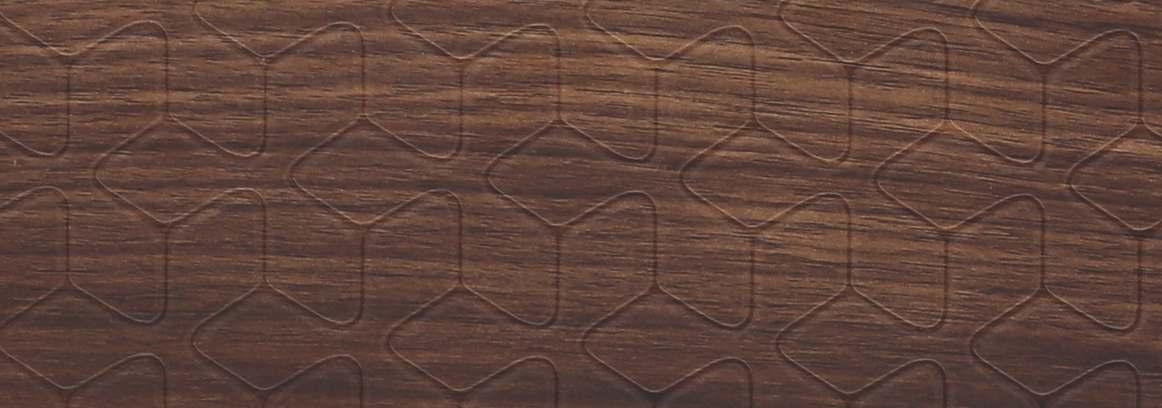 Oliviya 800 Abstruct Triangle Veltech Walnut Designer Laminate 8x4 ft Texture 0.8 mm - 3190 FRL