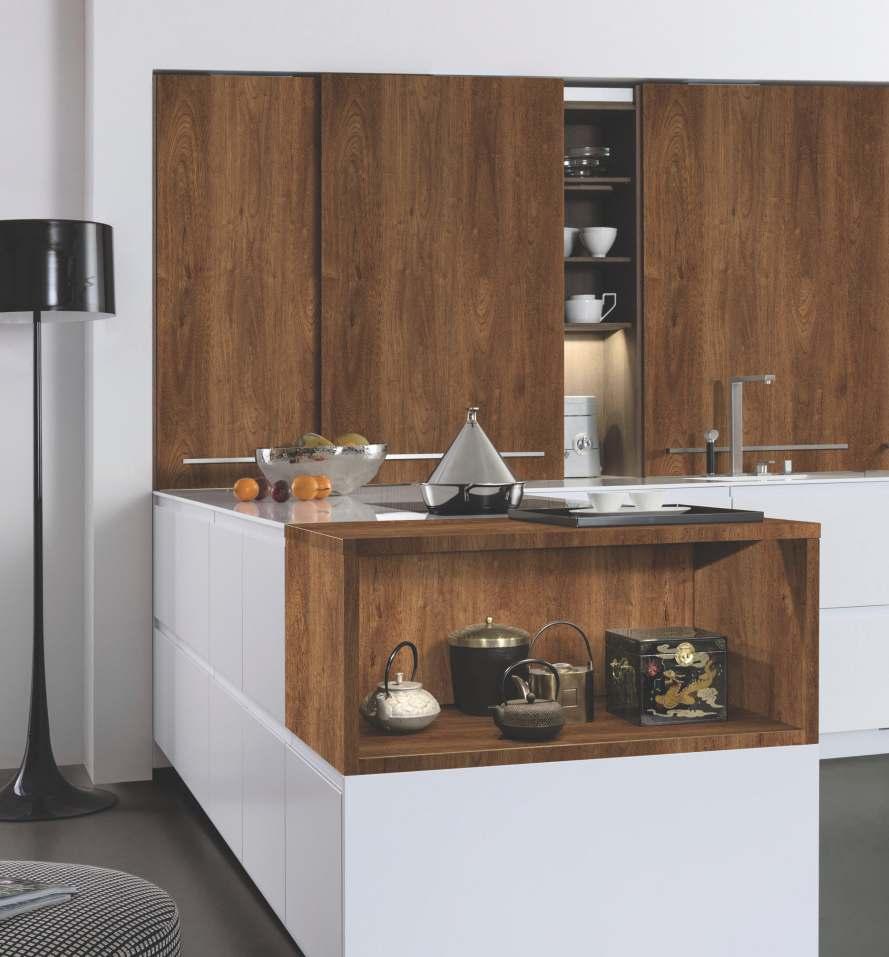 Oliviya 800 Premium Wooden High Gloss Exotic Maple Wood Laminate 8x4 ft Texture 0.8 mm - 3191 PHG