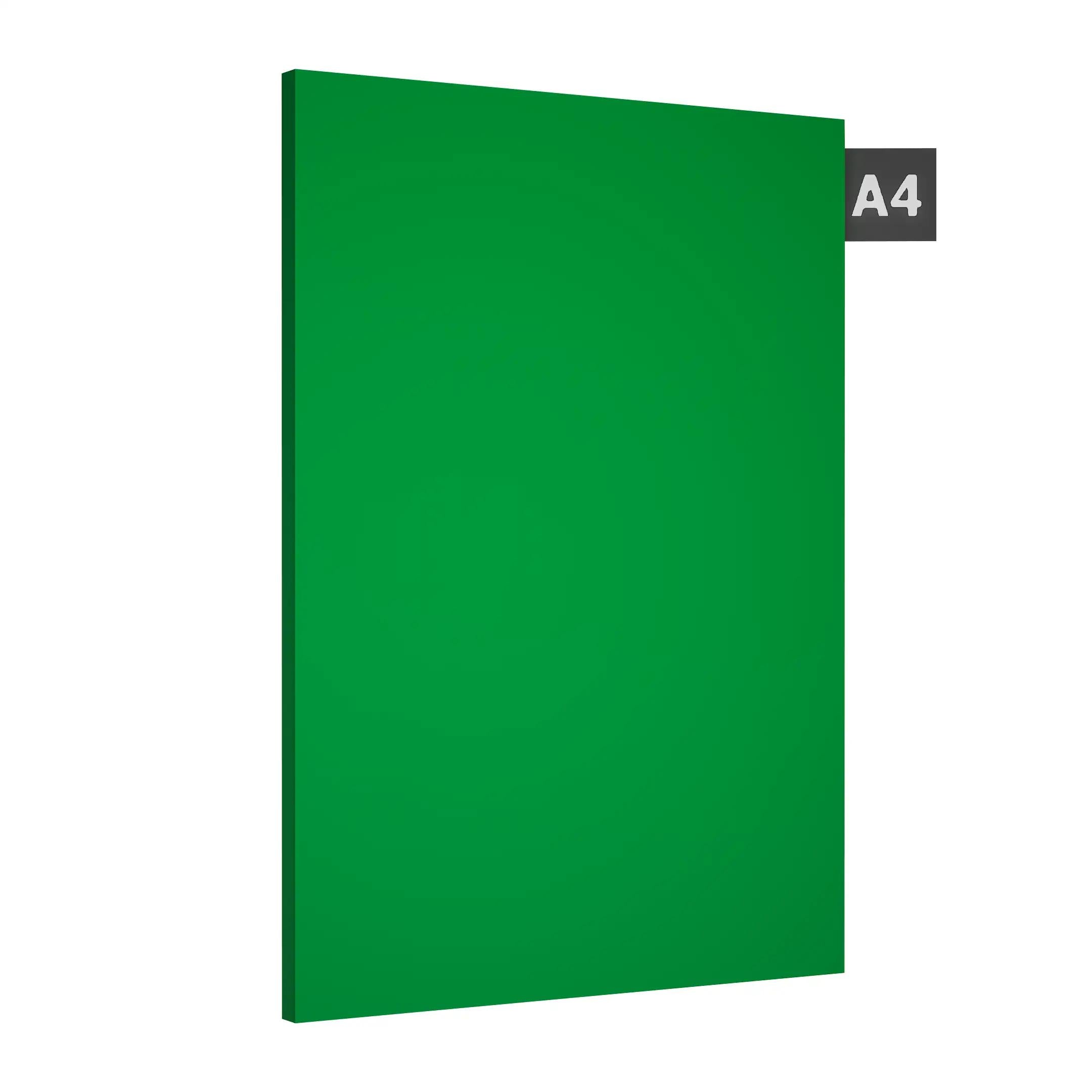 Kelly Green Plain Laminate 8x4 ft Suede 0.8 mm - 3197 SF