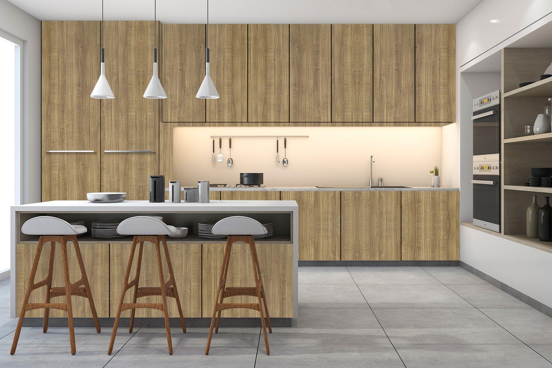 Spice Chery Wood Laminate 8x4 ft Suede 1 mm - 3204 SUD