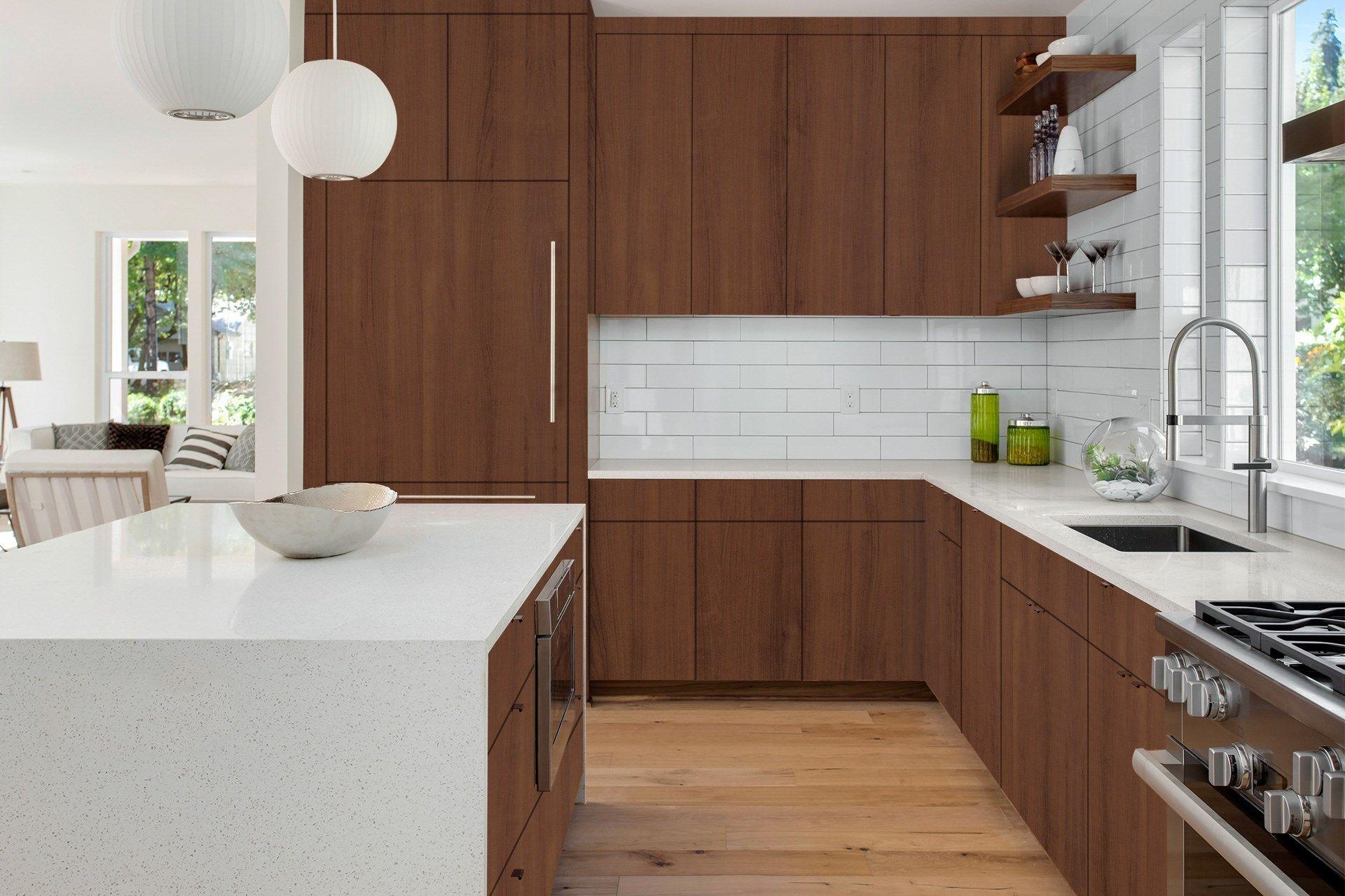 Newmika Cherry Rain 8x4 ft Texture wood laminates Brown 3205_CFD