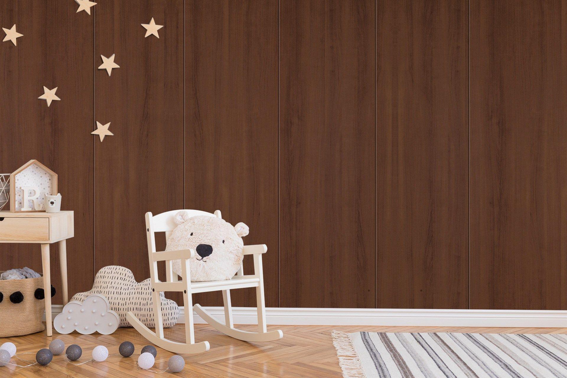 Newmika Cherry Rain 8x4 ft Texture wood laminates Brown 3205_CFD