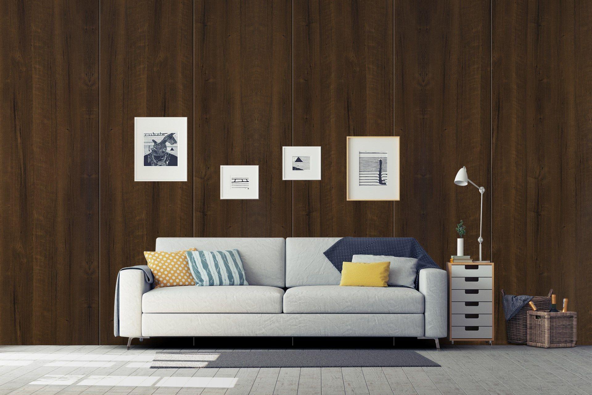 Cherry Lustre Wood Laminate 8x4 ft Suede 1 mm - 3206 SUD