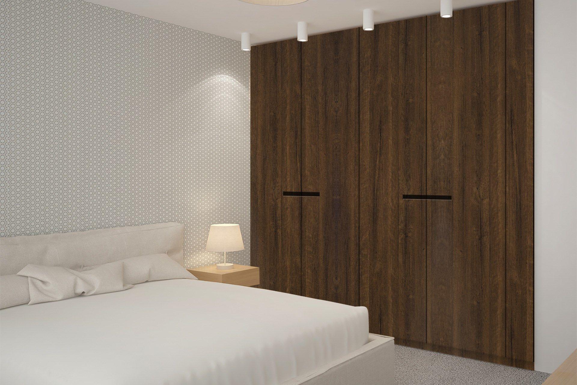 Cherry Lustre Wood Laminate 8x4 ft Suede 1 mm - 3206 SUD