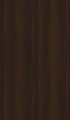 Dark brown wood grain laminate texture with vertical pattern and subtle sheen, mimicking teak wood appearance.
