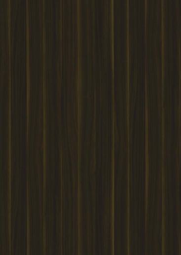 Brown wood grain laminate with textured finish and vertical grain pattern.