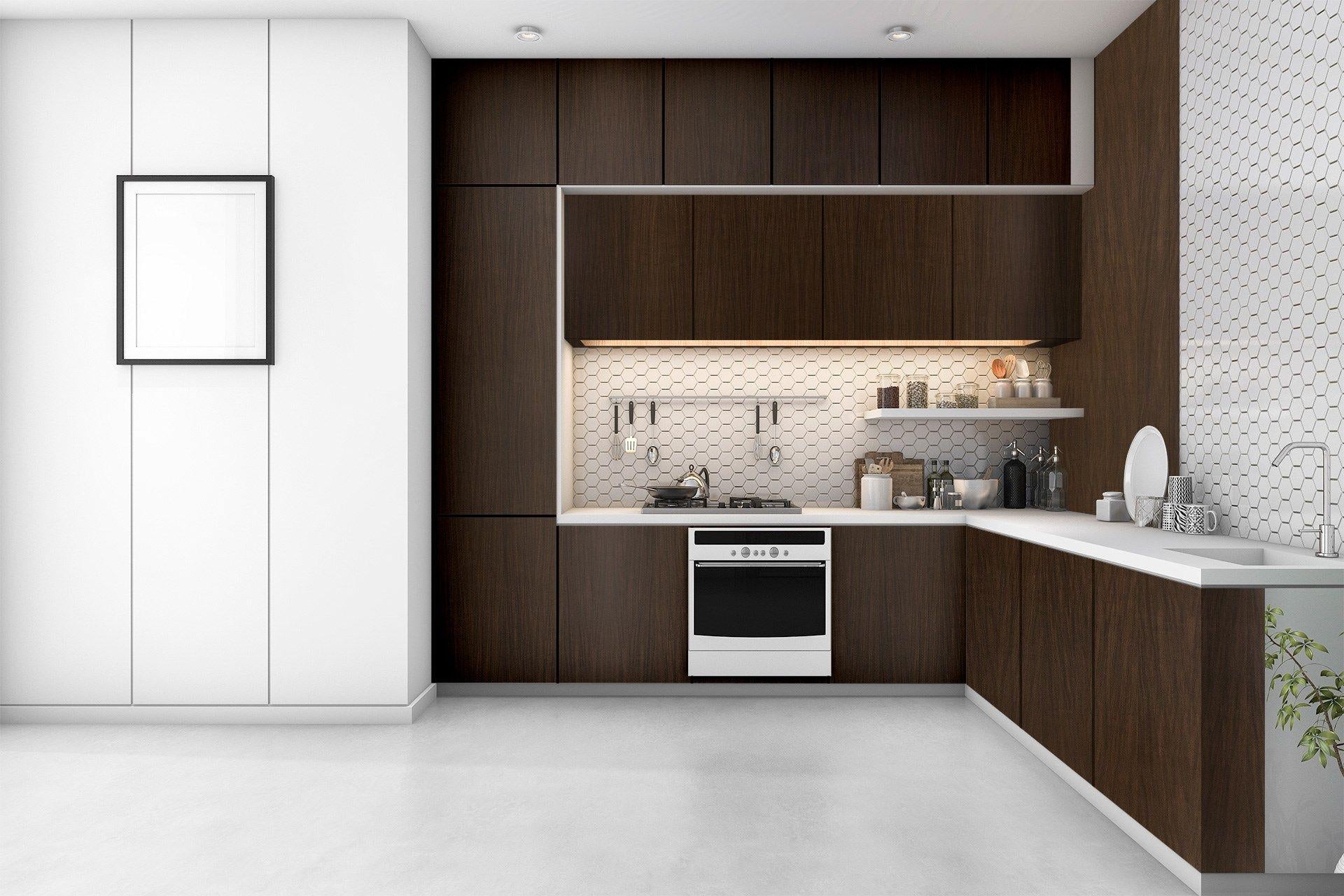 Cocoa lak Wood Laminate 8x4 ft Suede 1 mm - 3228 SUD