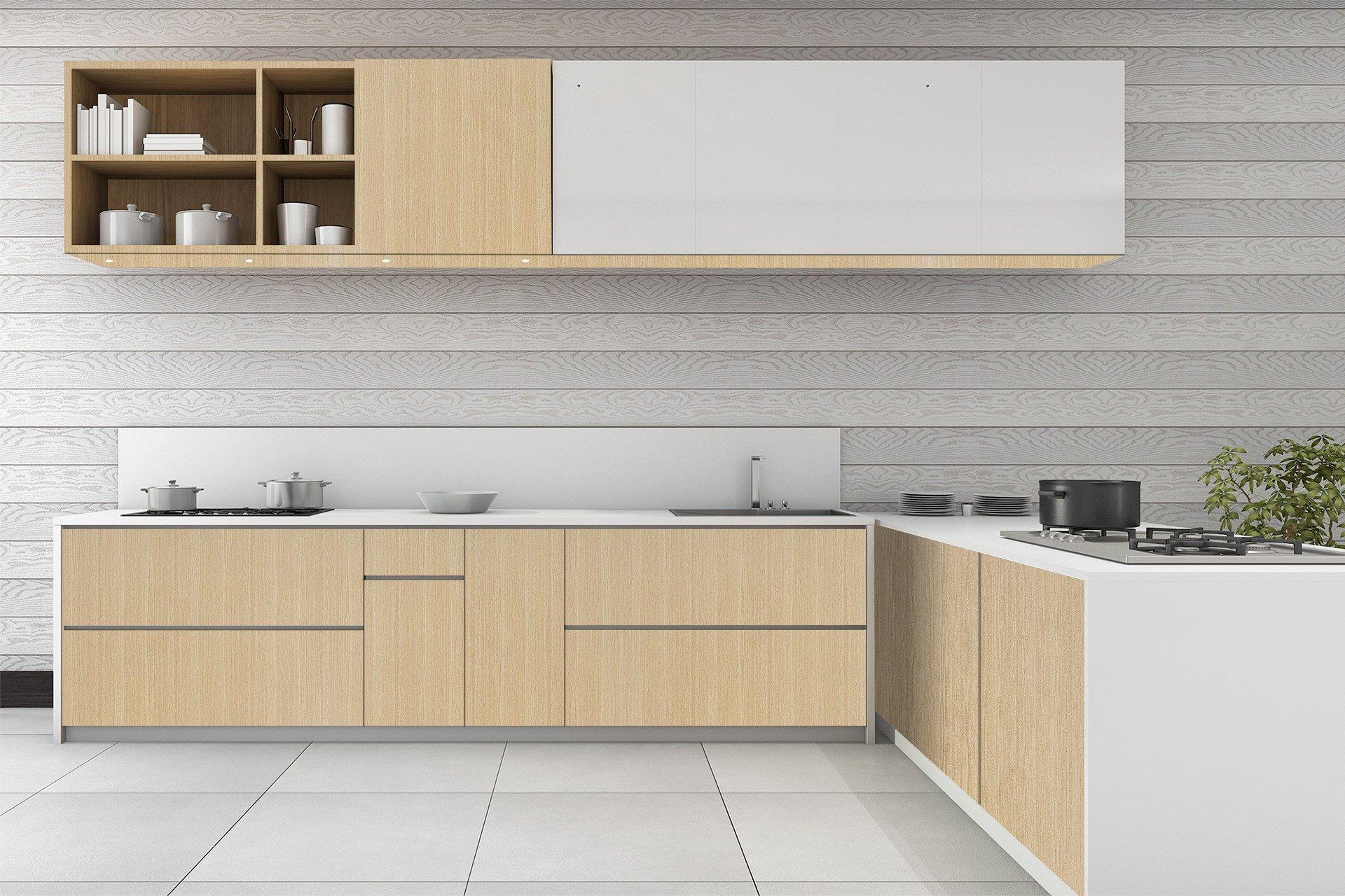 White Oak Wood Laminate 8x4 ft Suede 1 mm - 3231 SUD