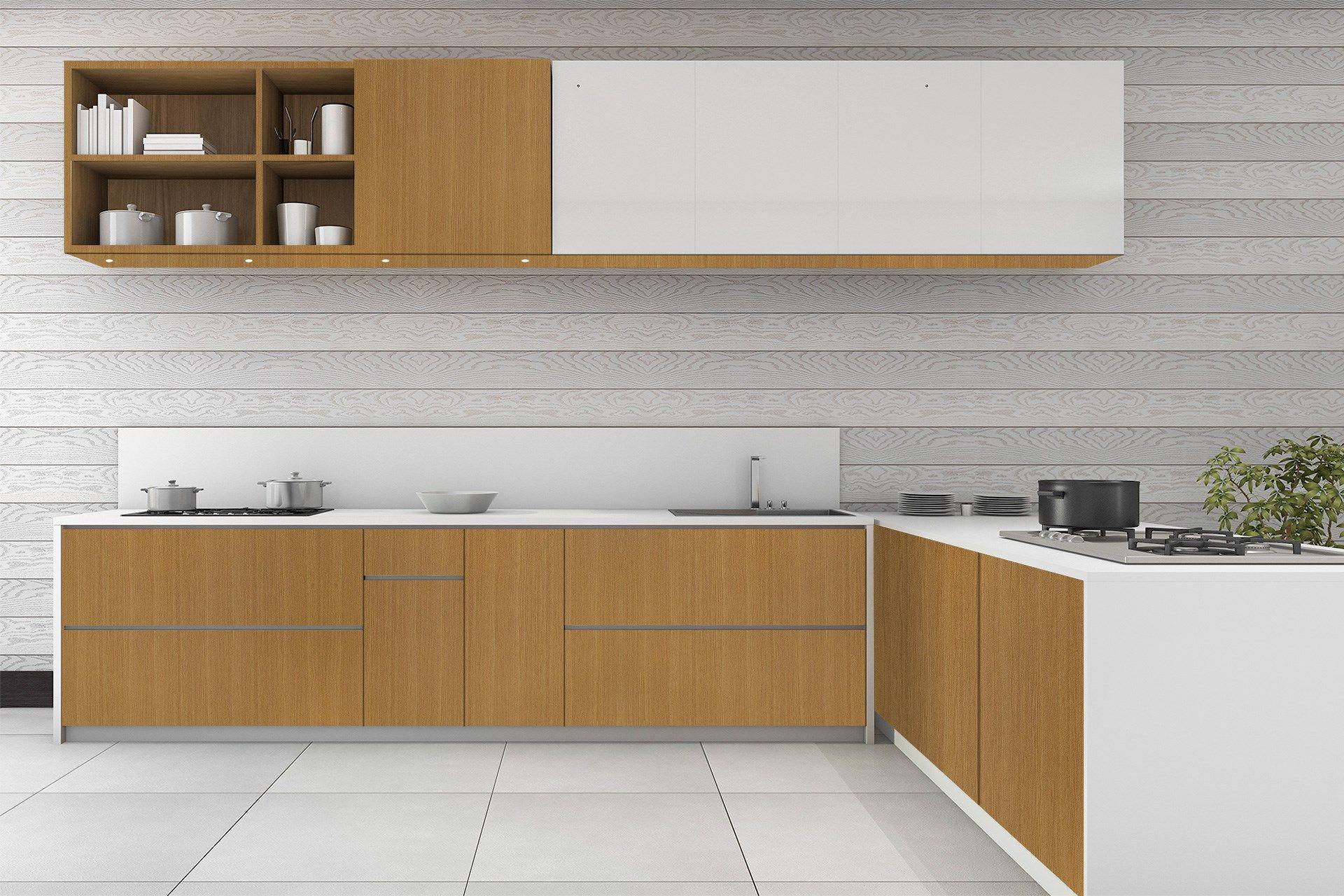 Newmika American Oak 8x4 ft Suede wood laminates Brown 3232_SUD