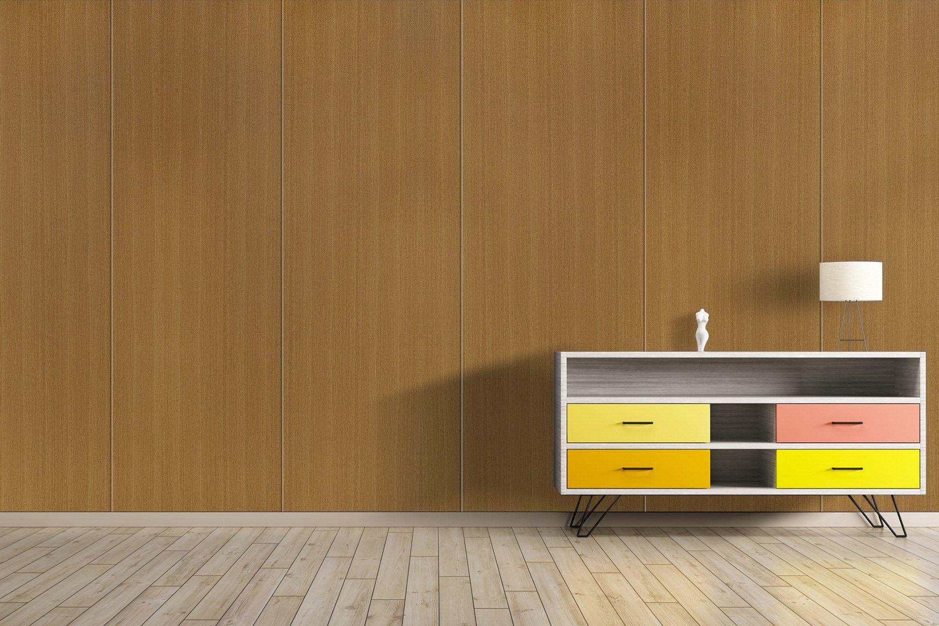 Newmika American Oak 8x4 ft Suede wood laminates Brown 3232_SUD