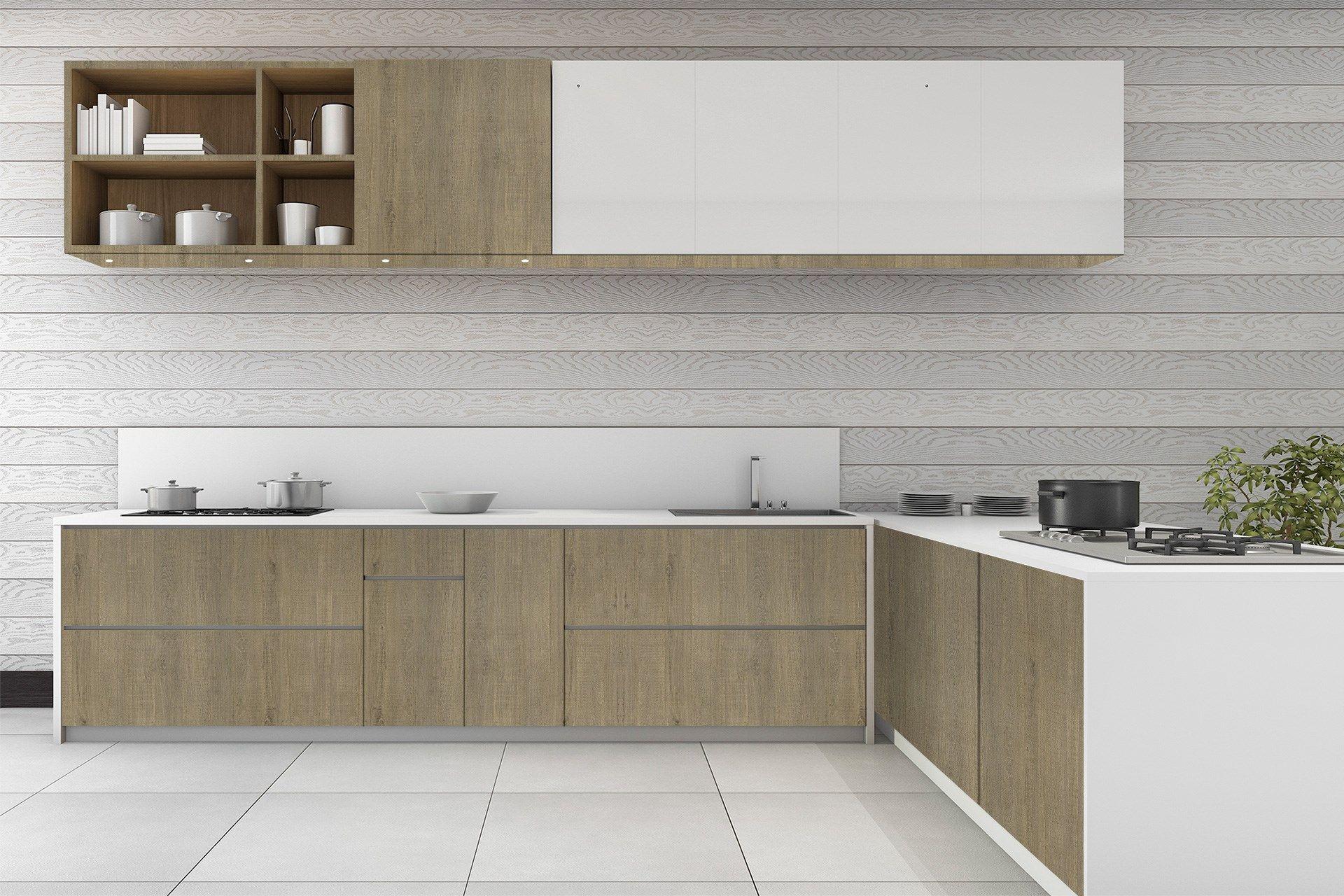 Oak Solace Wood Laminate 8x4 ft Suede 1 mm - 3245 SUD