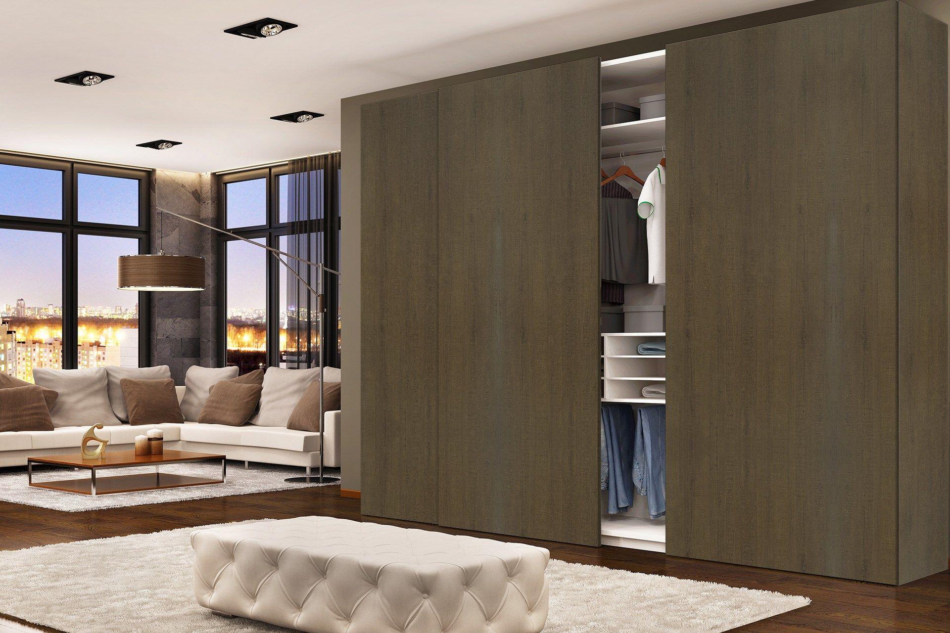 Coarse Oak Wood Laminate 8x4 ft Suede 1 mm - 3247 SUD