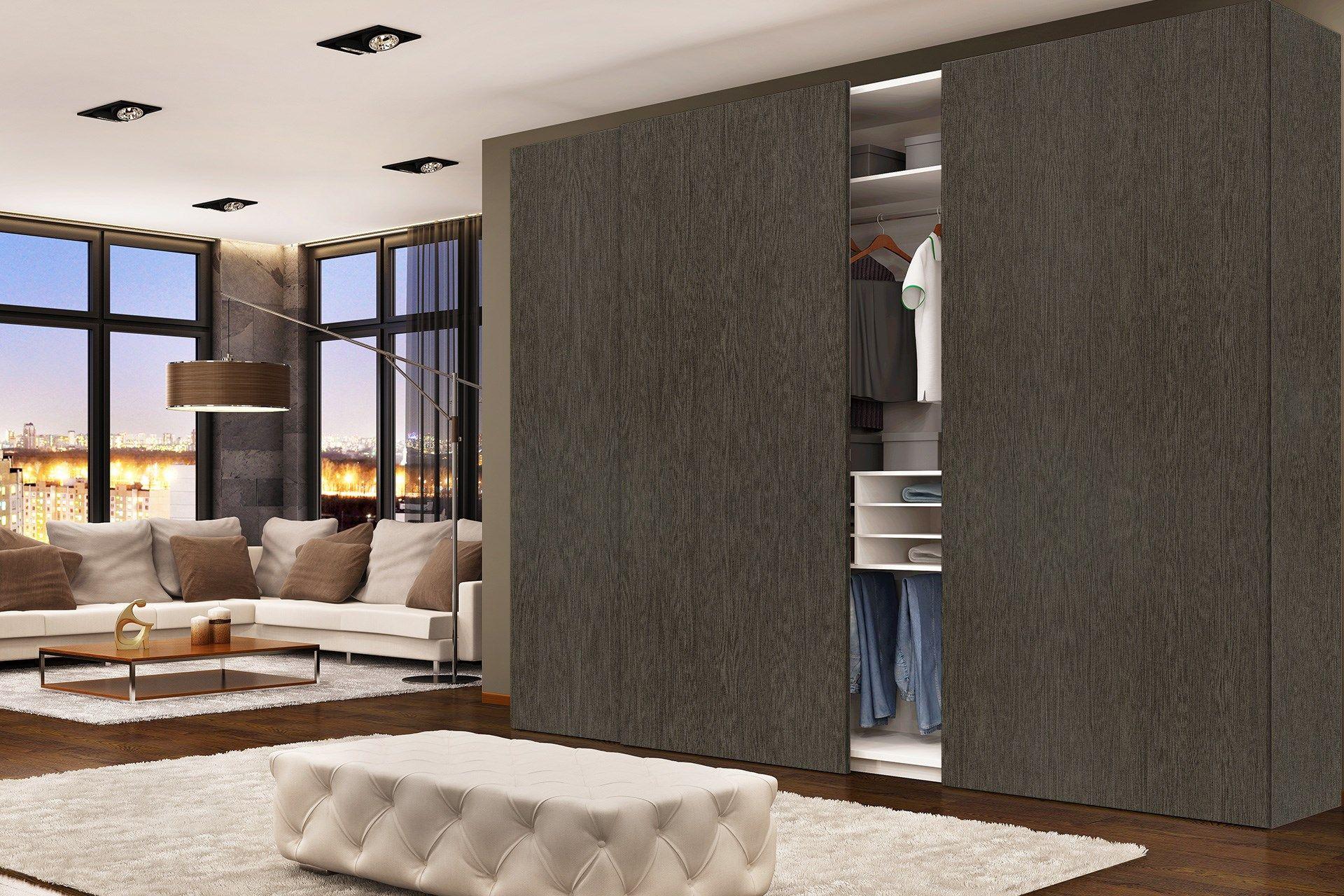 Newmika Lakari Grey 8x4 ft Suede wood laminates Brown 3249_SUD