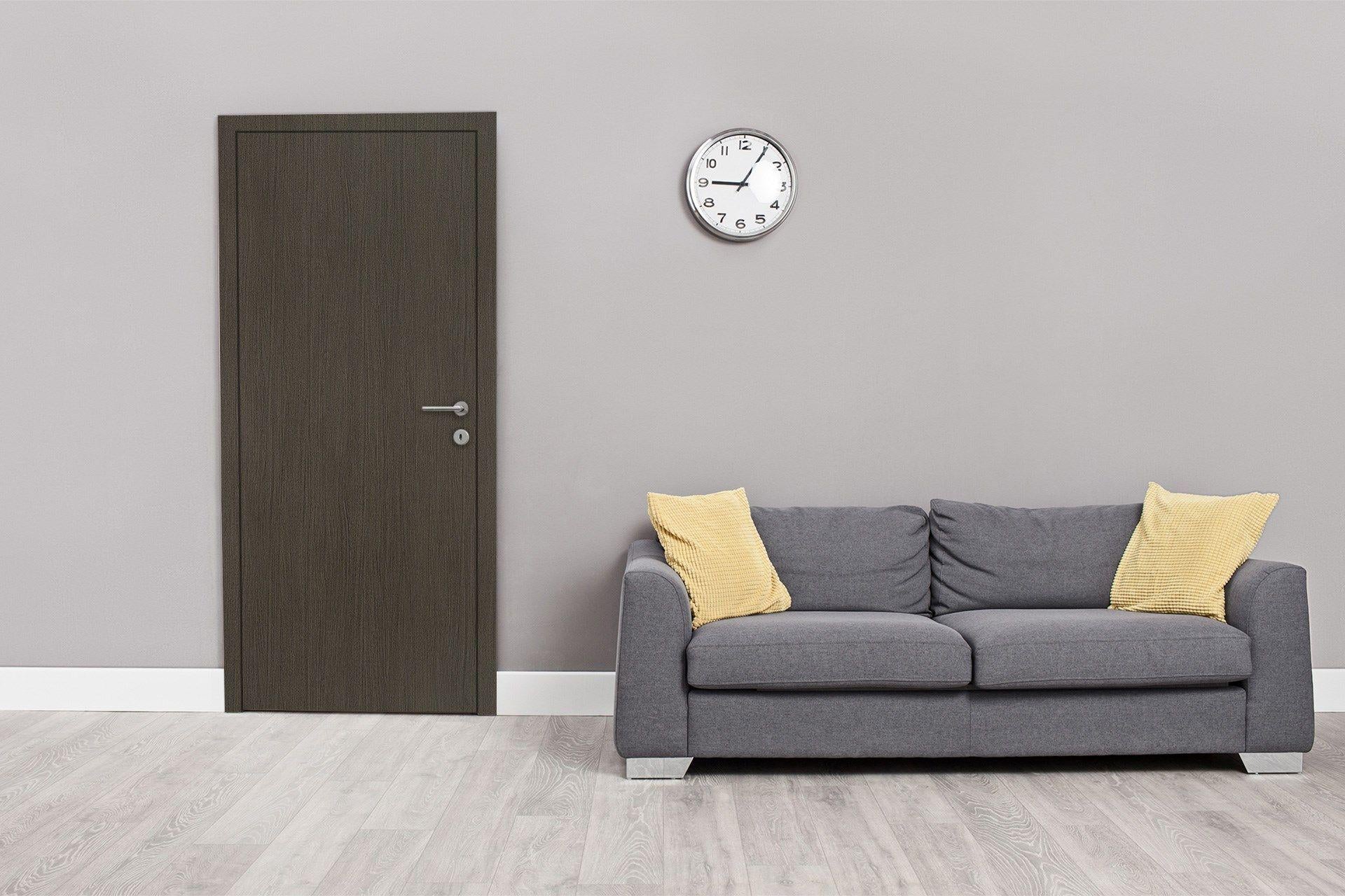 Newmika Lakari Grey 8x4 ft Suede wood laminates Brown 3249_SUD