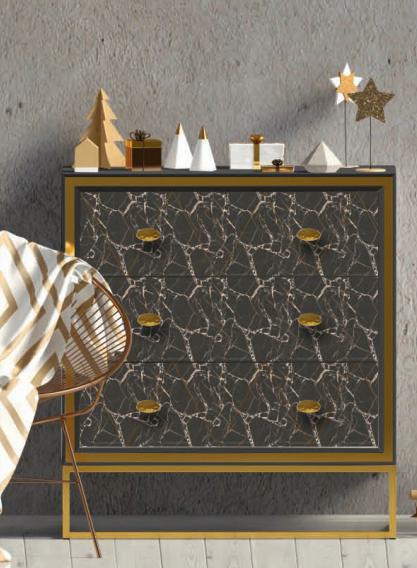 Black Marble Wood Laminate 8x4 ft Texture 0.8 mm - 3252 CRE