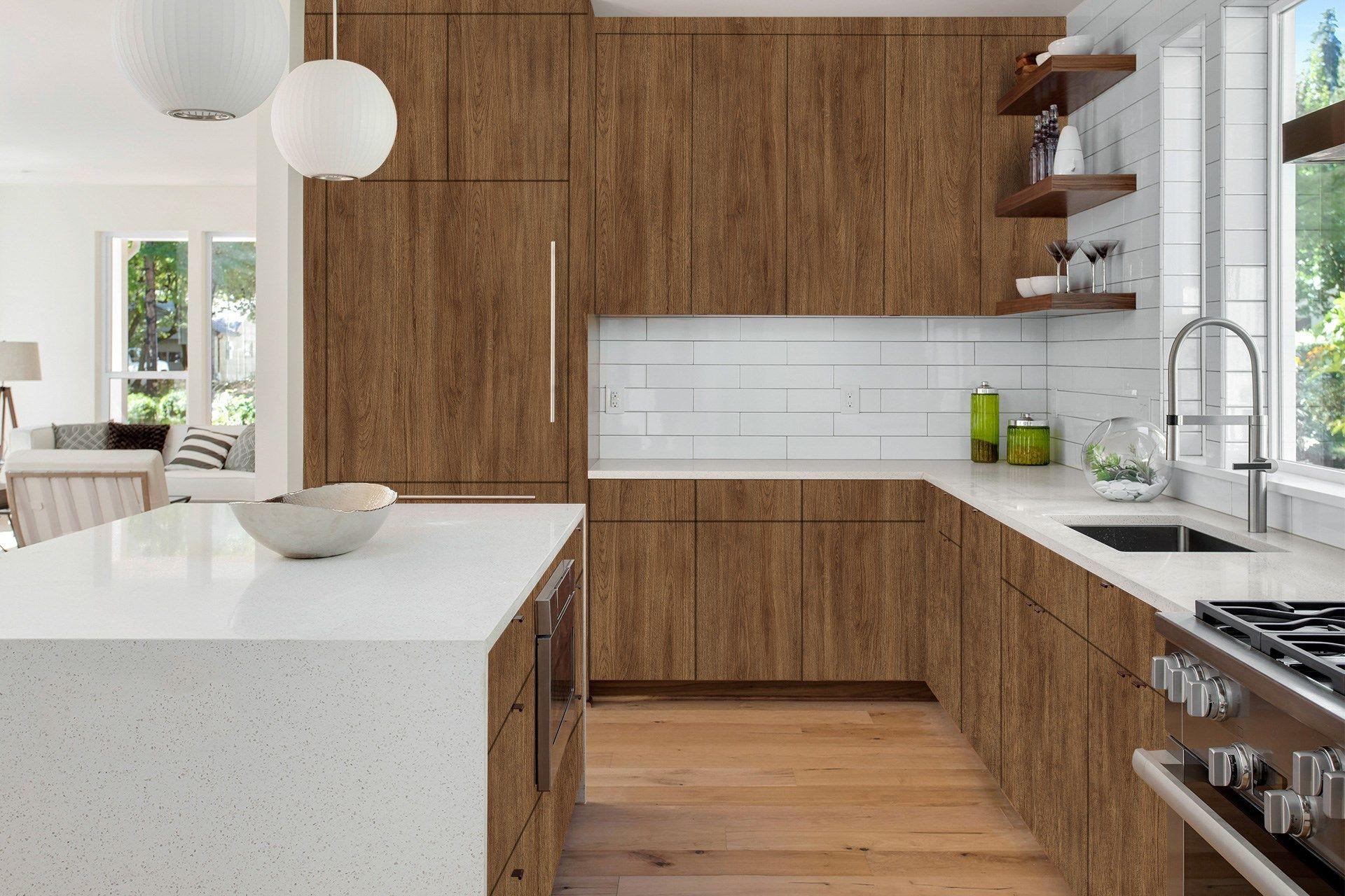 Newmika Amberes 8x4 ft Texture wood laminates Brown 3253_BRS