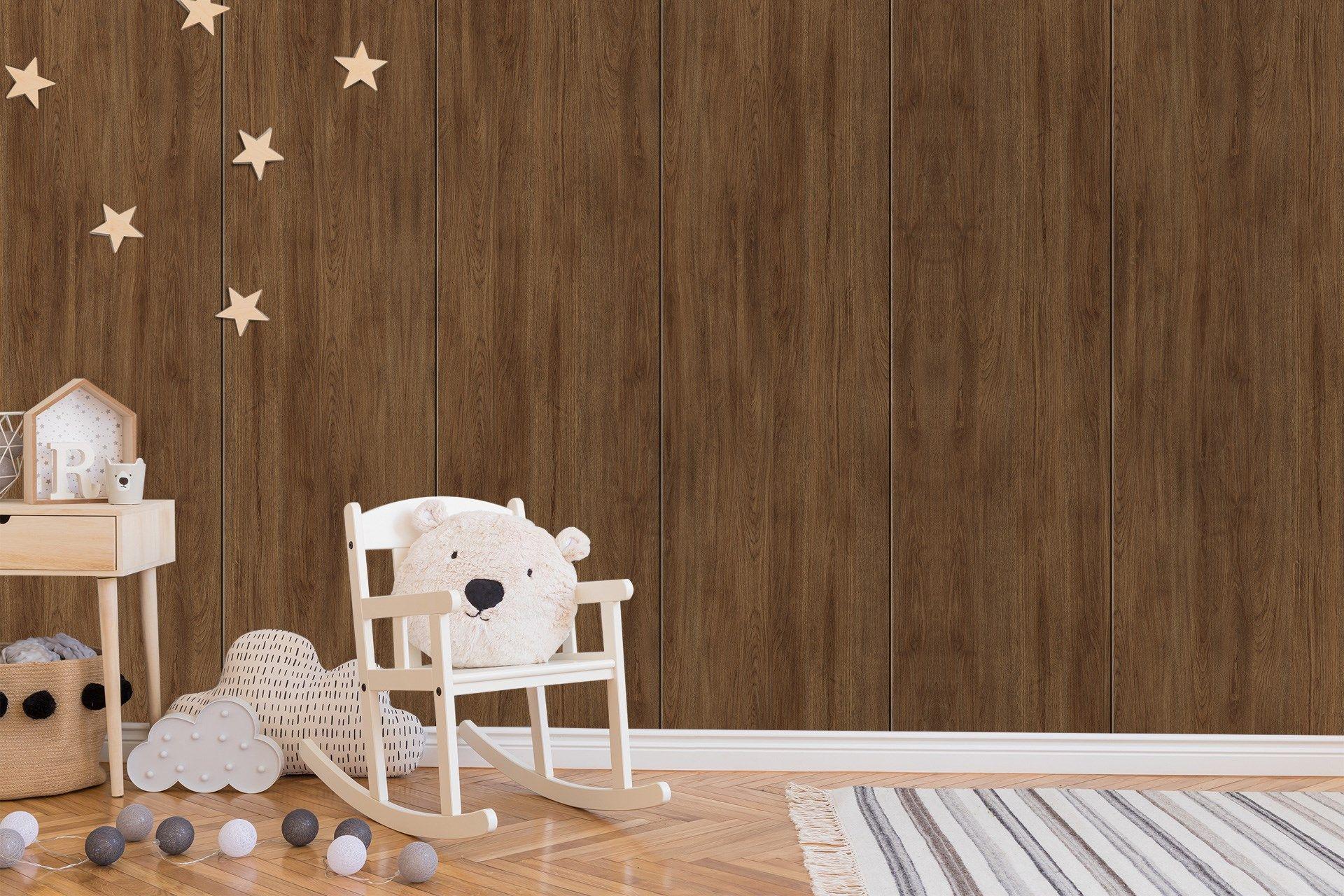 Newmika Amberes 8x4 ft Texture wood laminates Brown 3253_BRS