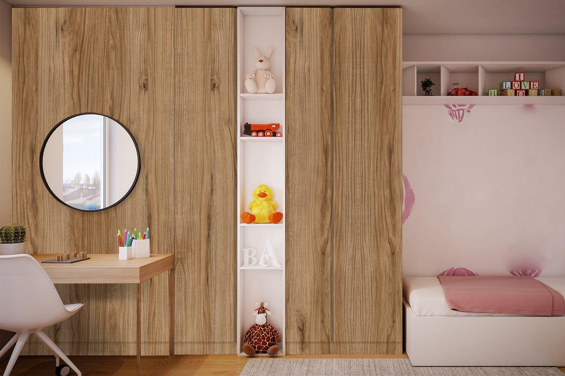 Kirkwall Oak Wood Laminate 8x4 ft Texture 1 mm - 3254 CFD