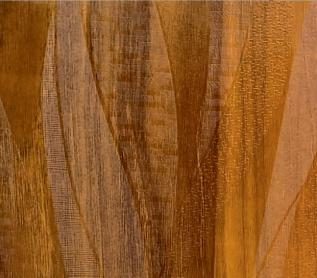 Brown wood grain laminate with textured finish and visible wood pattern and grain details