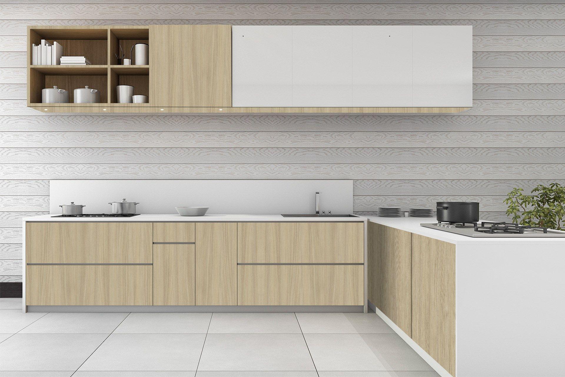 Barista Oak Wood Laminate 8x4 ft Suede 1 mm - 3256 SUD