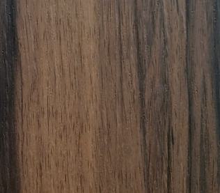 Brown wood grain laminate with textured finish showing wood pattern and dark brown vertical lines and grain details