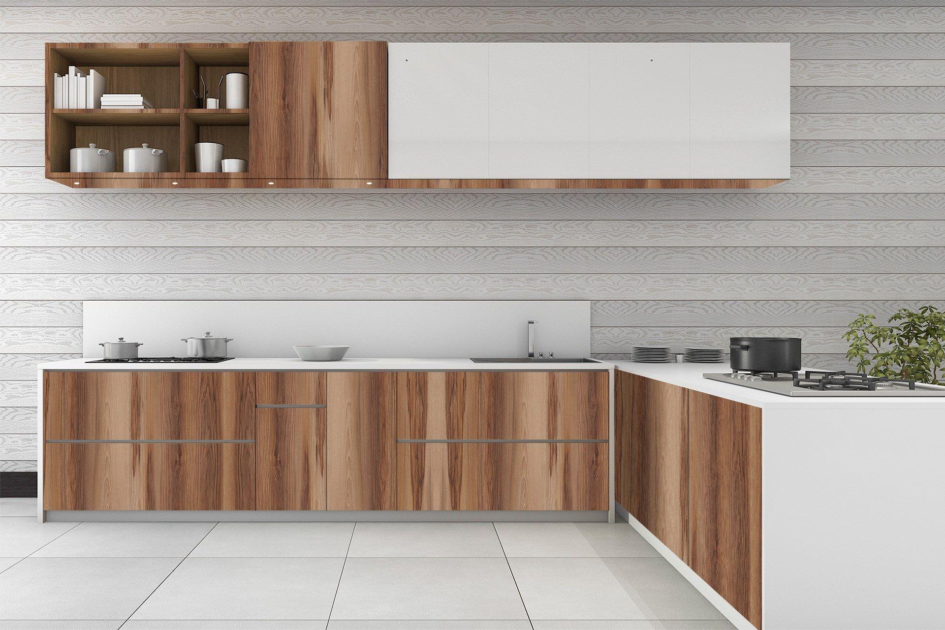 Sonora Hickory Wood Laminate 8x4 ft High Gloss 1 mm - 3257 SMR