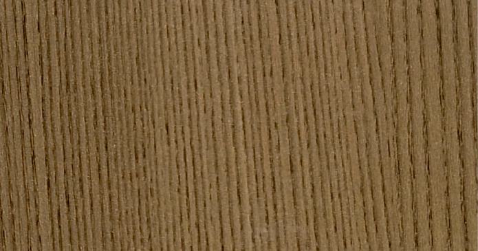 Brown wood grain laminate with textured finish and vertical grain pattern.
