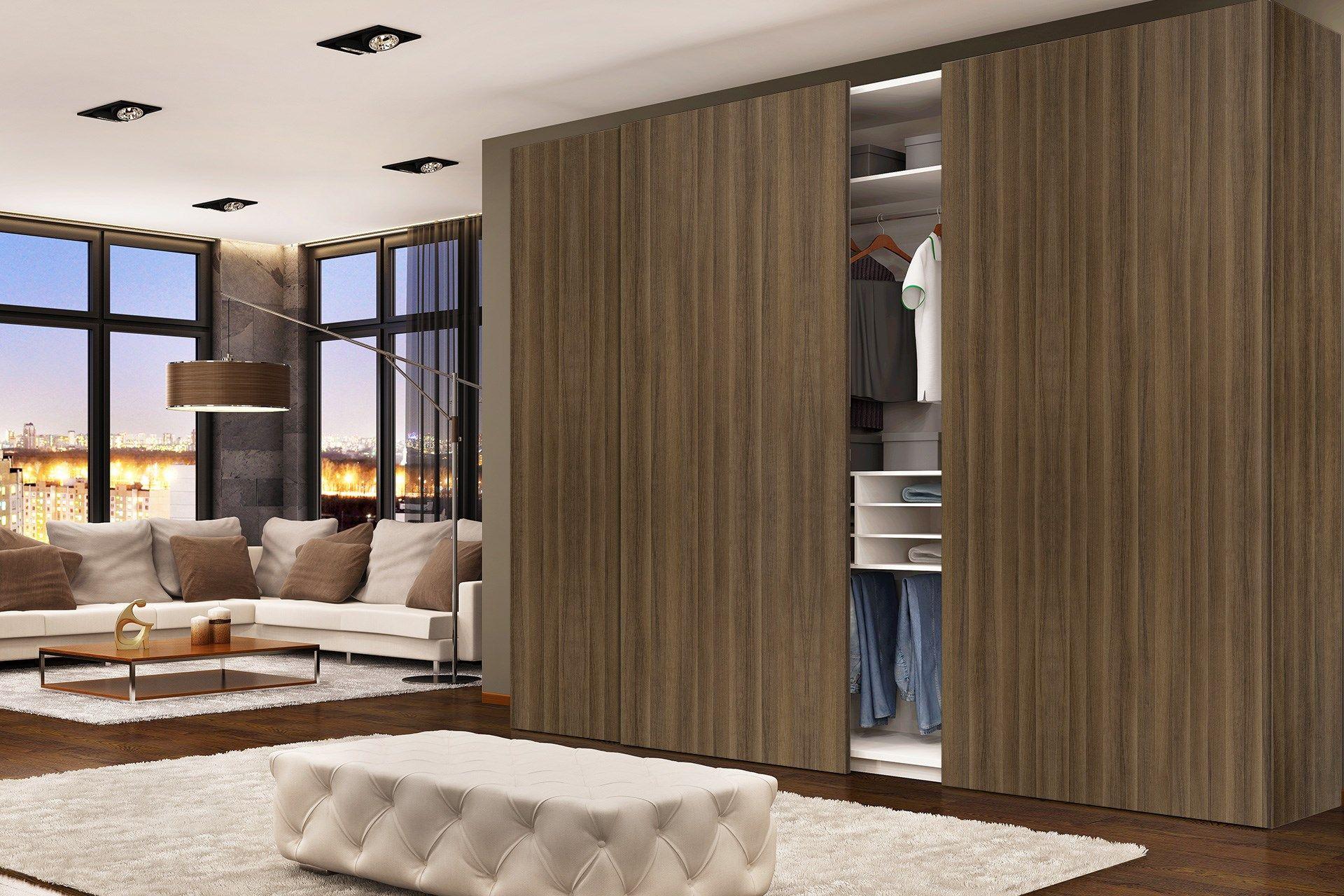 Wanton Walnut Wood Laminate 8x4 ft Suede 1 mm - 3277 SUD