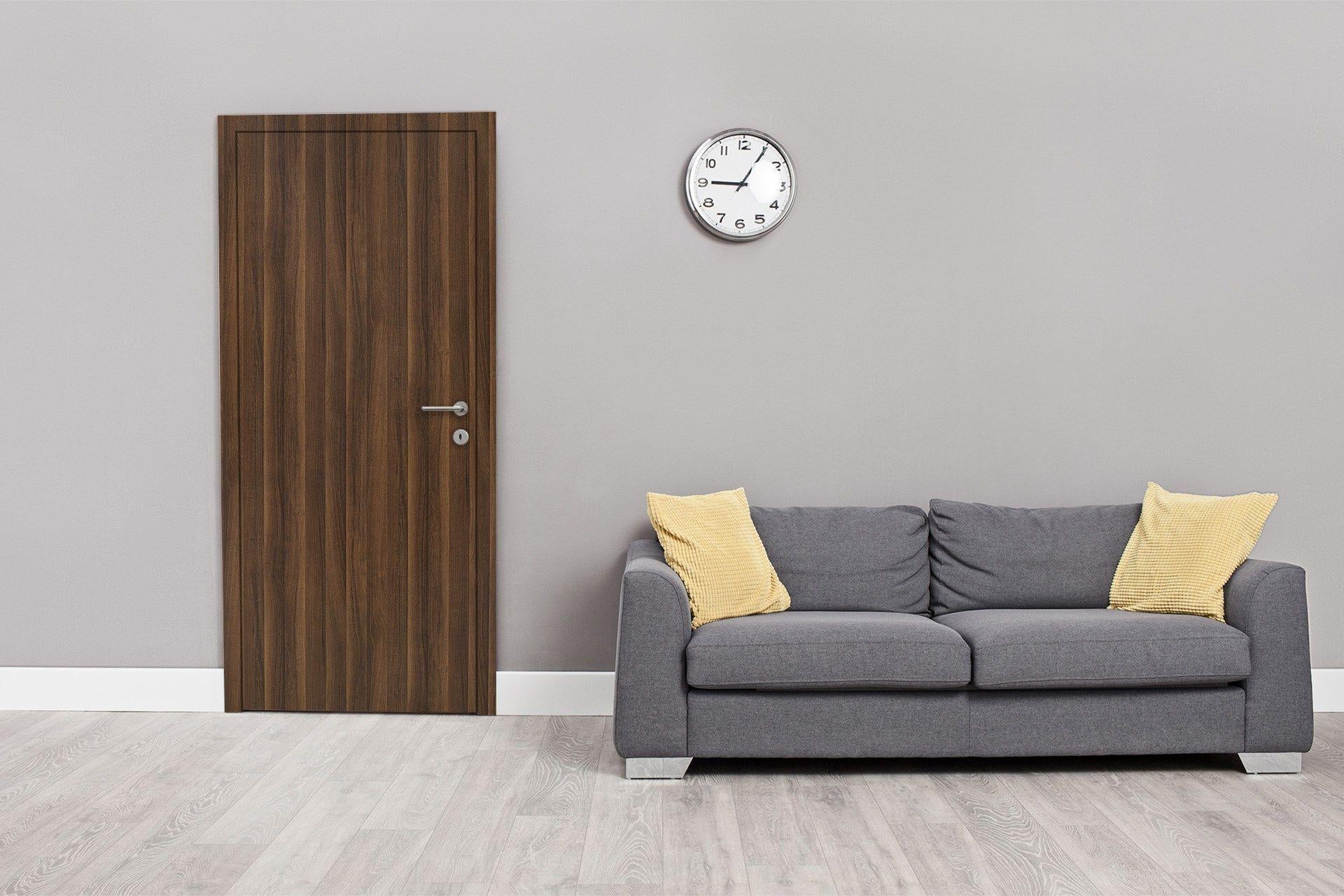 Newmika Walnut Crust 8x4 ft Suede wood laminates Brown 3278_SUD