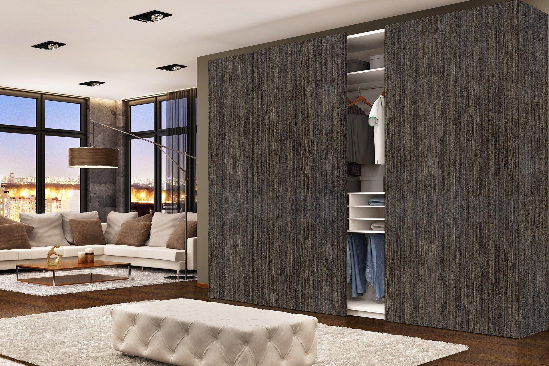 Autumn Walnut Wood Laminate 8x4 ft Suede 1 mm - 3284 SUD
