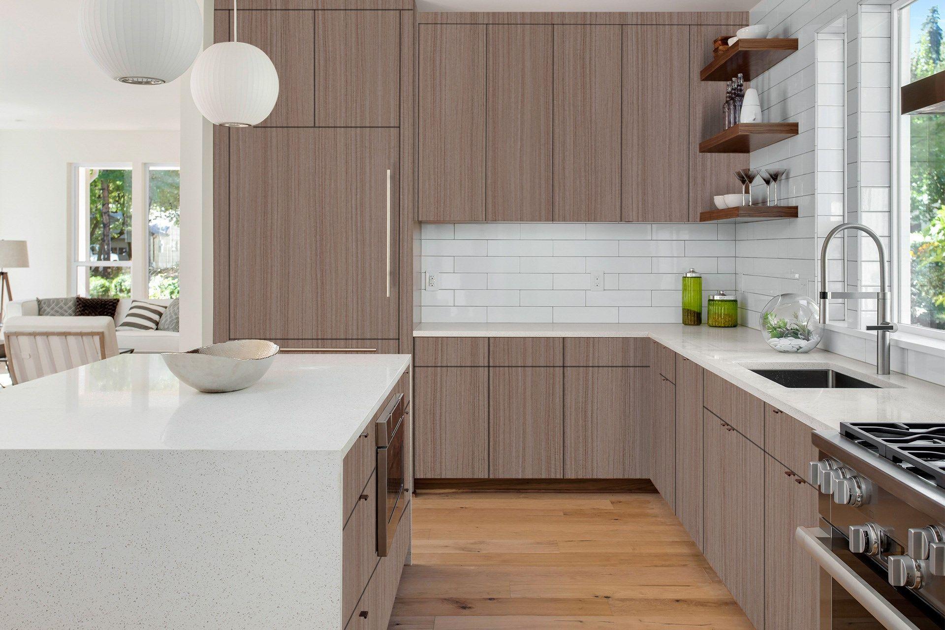 Walnut Glow Wood Laminate 8x4 ft Texture 1 mm - 3285 BRS