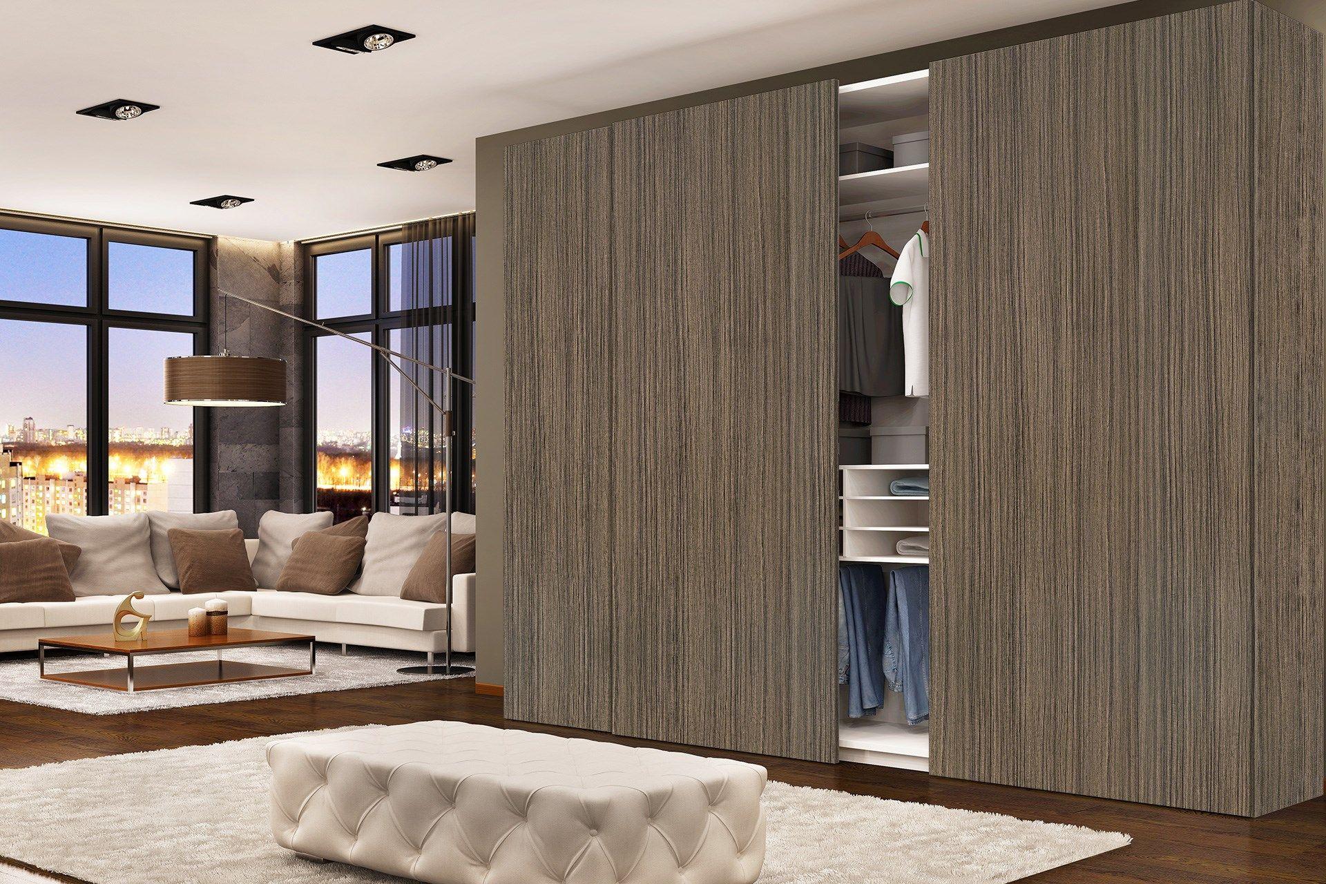 Walnut Wool Wood Laminate 8x4 ft Suede 1 mm - 3286 SUD