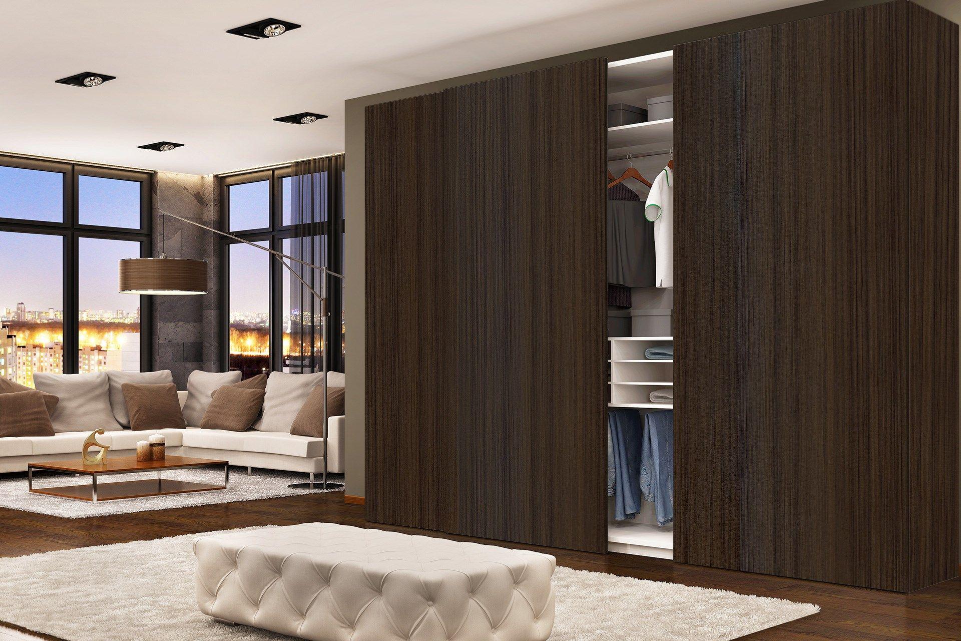 Newmika Fine Walnut 8x4 ft Suede wood laminates Brown 3287_SUD