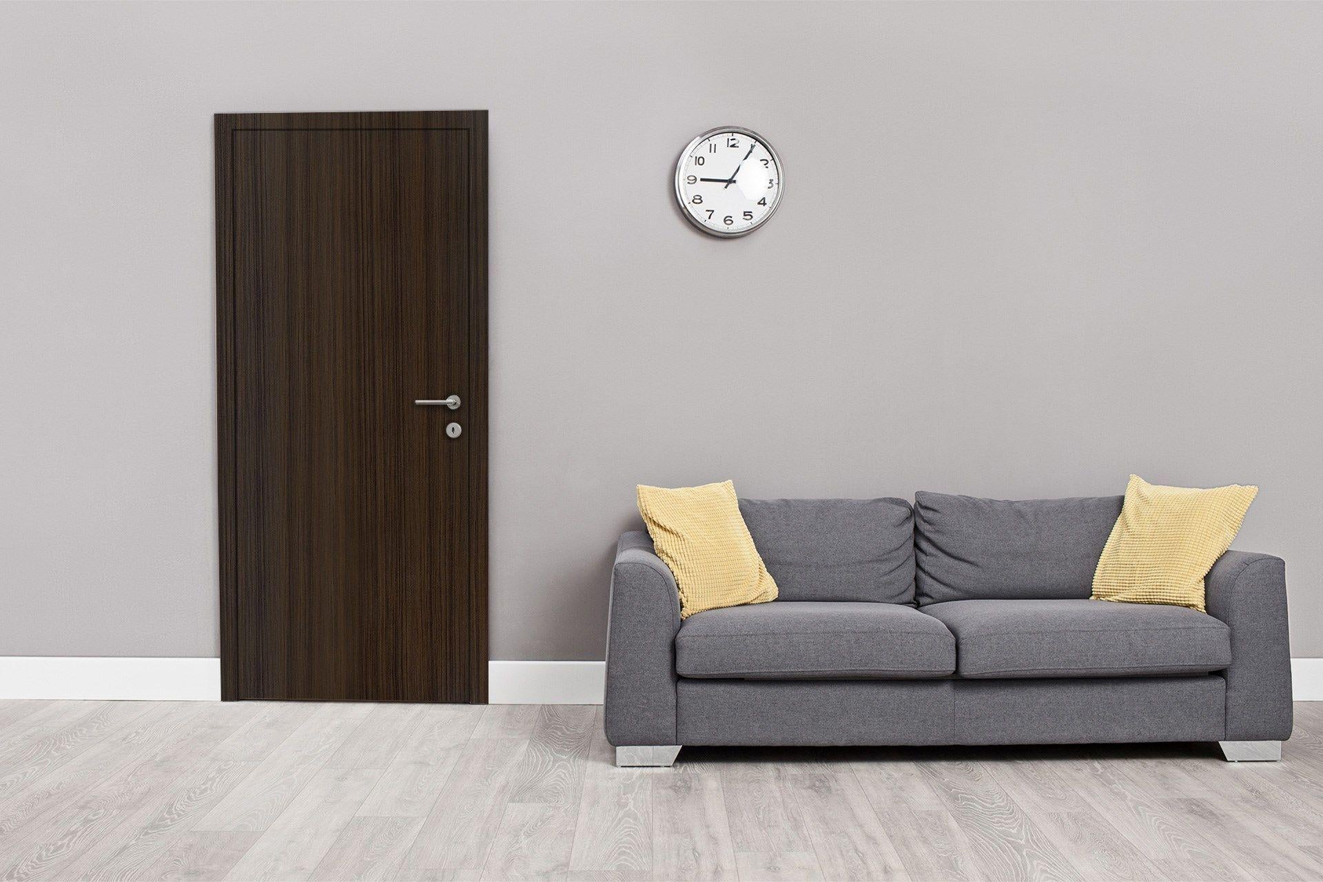 Newmika Fine Walnut 8x4 ft Suede wood laminates Brown 3287_SUD