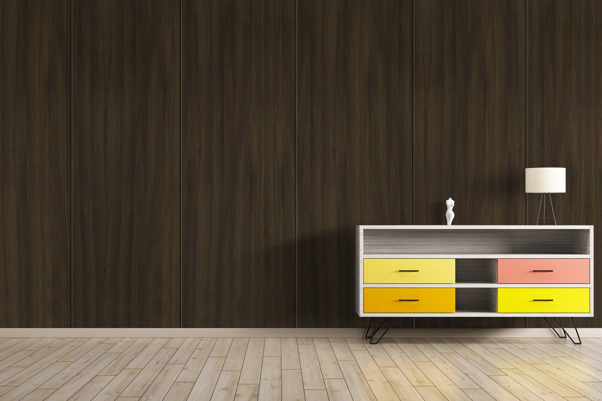 Winter Walnut Wood Laminate 8x4 ft High Gloss 1 mm - 3290 NGL