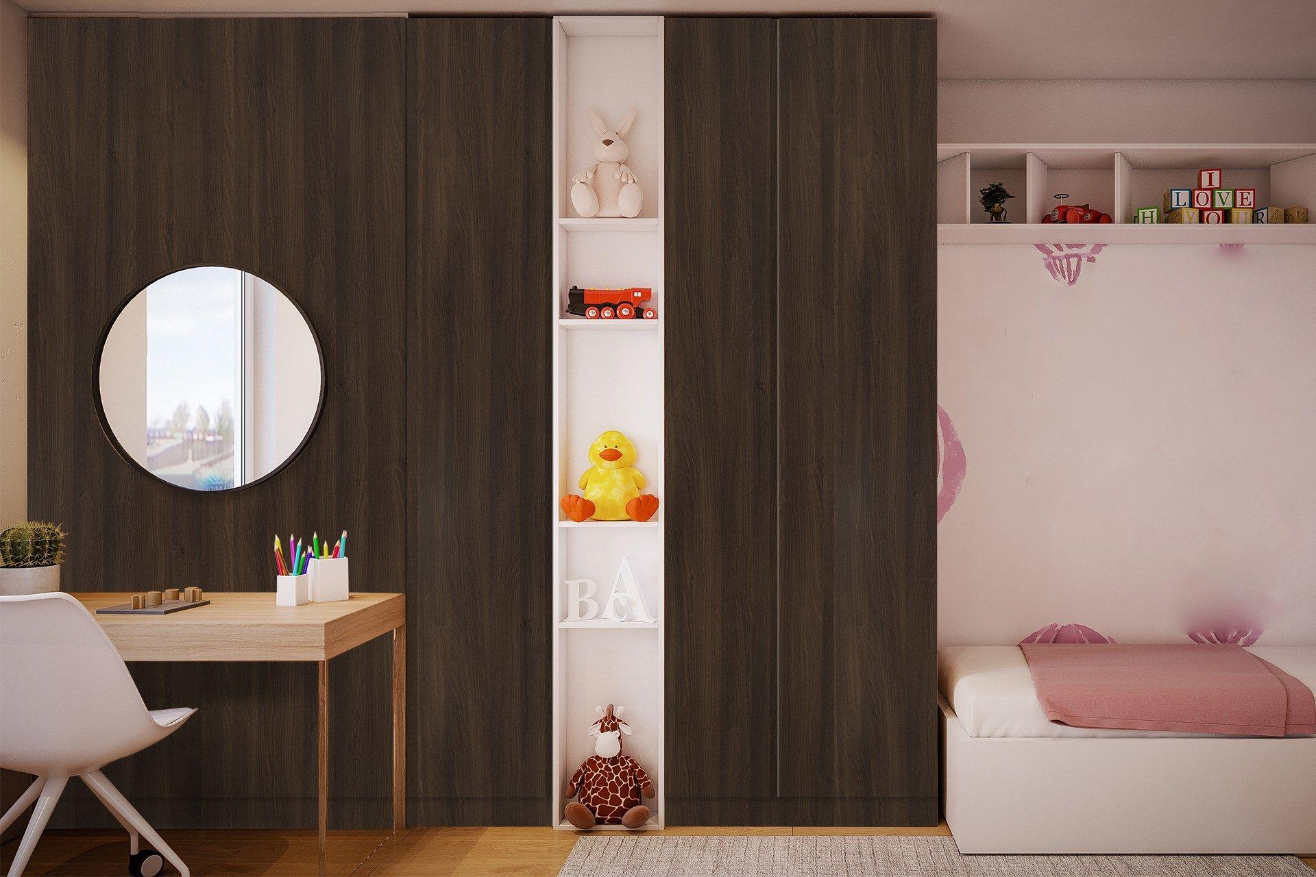 Winter Walnut Wood Laminate 8x4 ft Suede 1 mm - 3290 SUD