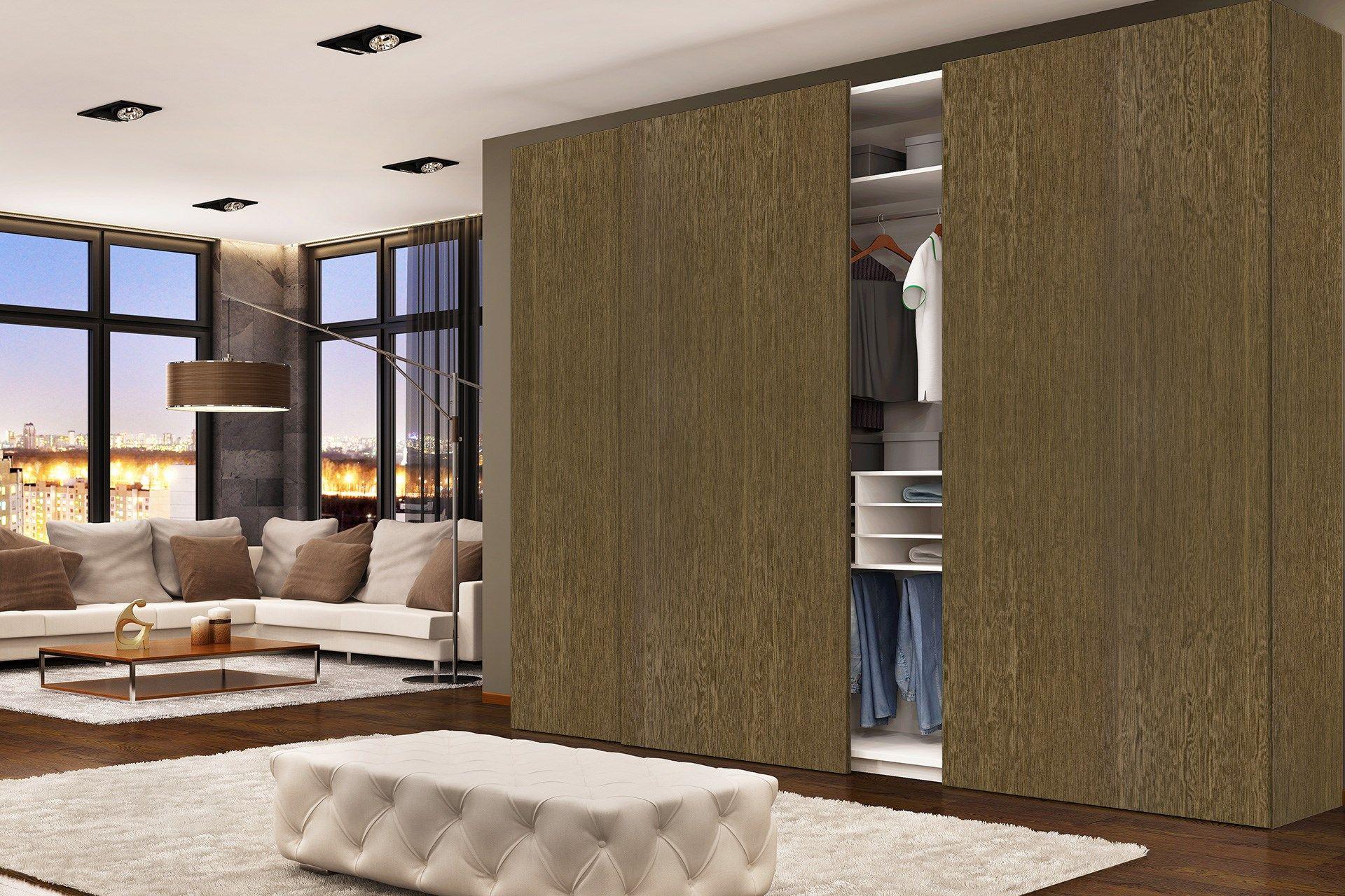 Newmika Walnut Warmth 8x4 ft Texture wood laminates Brown 3292_SPC