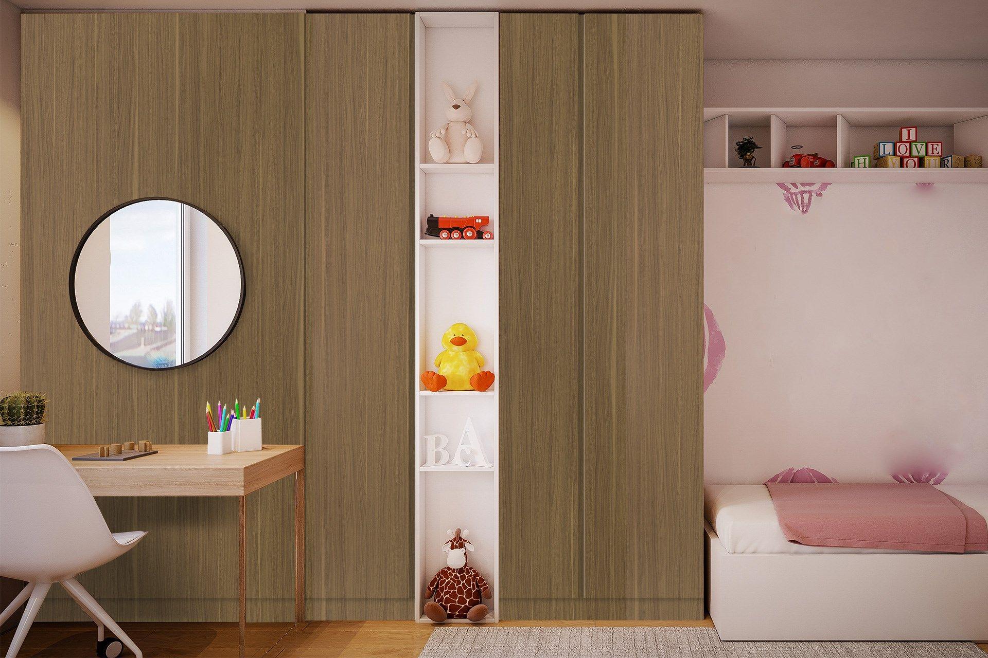 Walnut Warmth Wood Laminate 8x4 ft Suede 1 mm - 3292 SUD