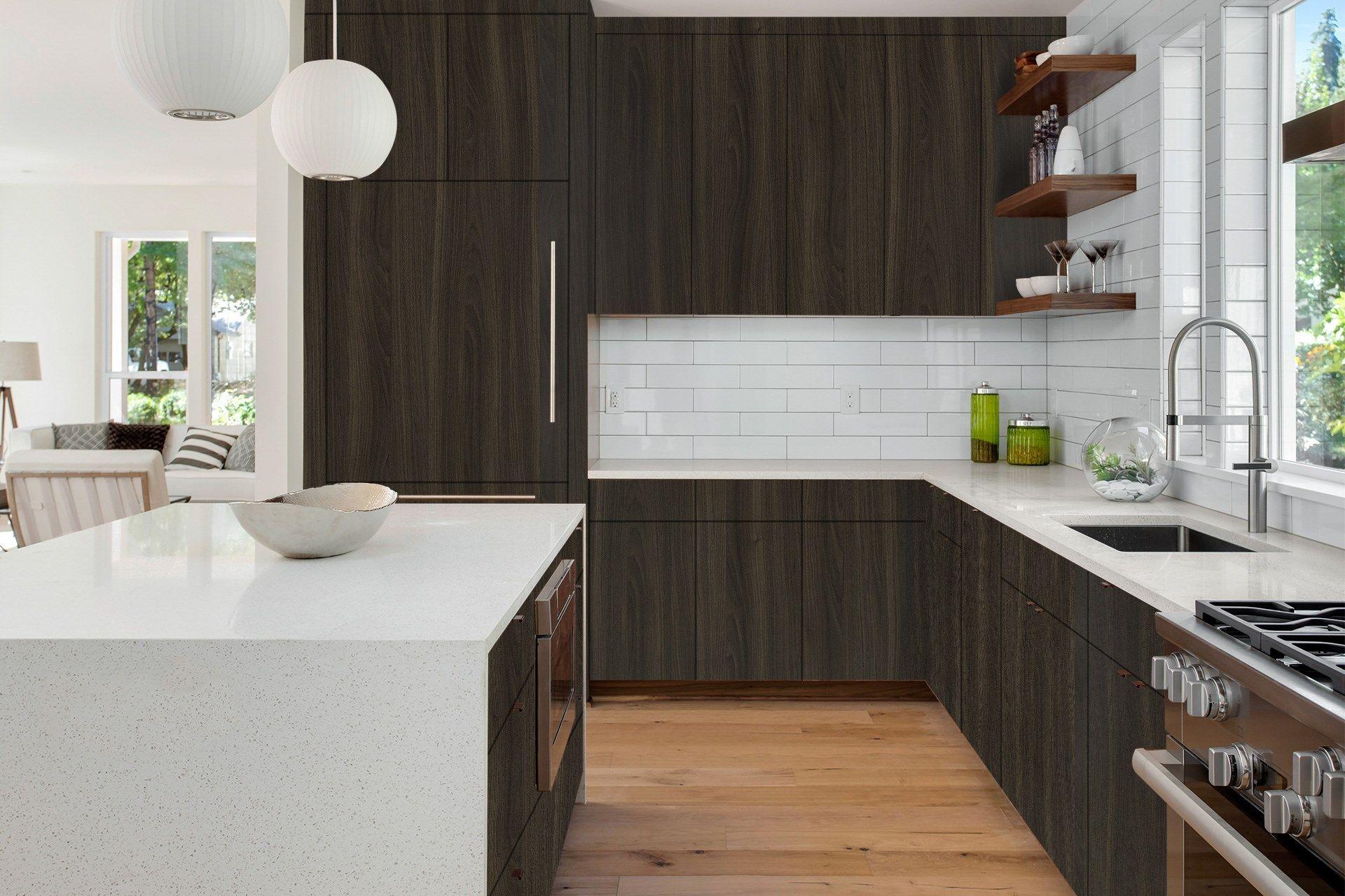 Noce Wood Laminate 8x4 ft Suede 1 mm - 3293 SUD