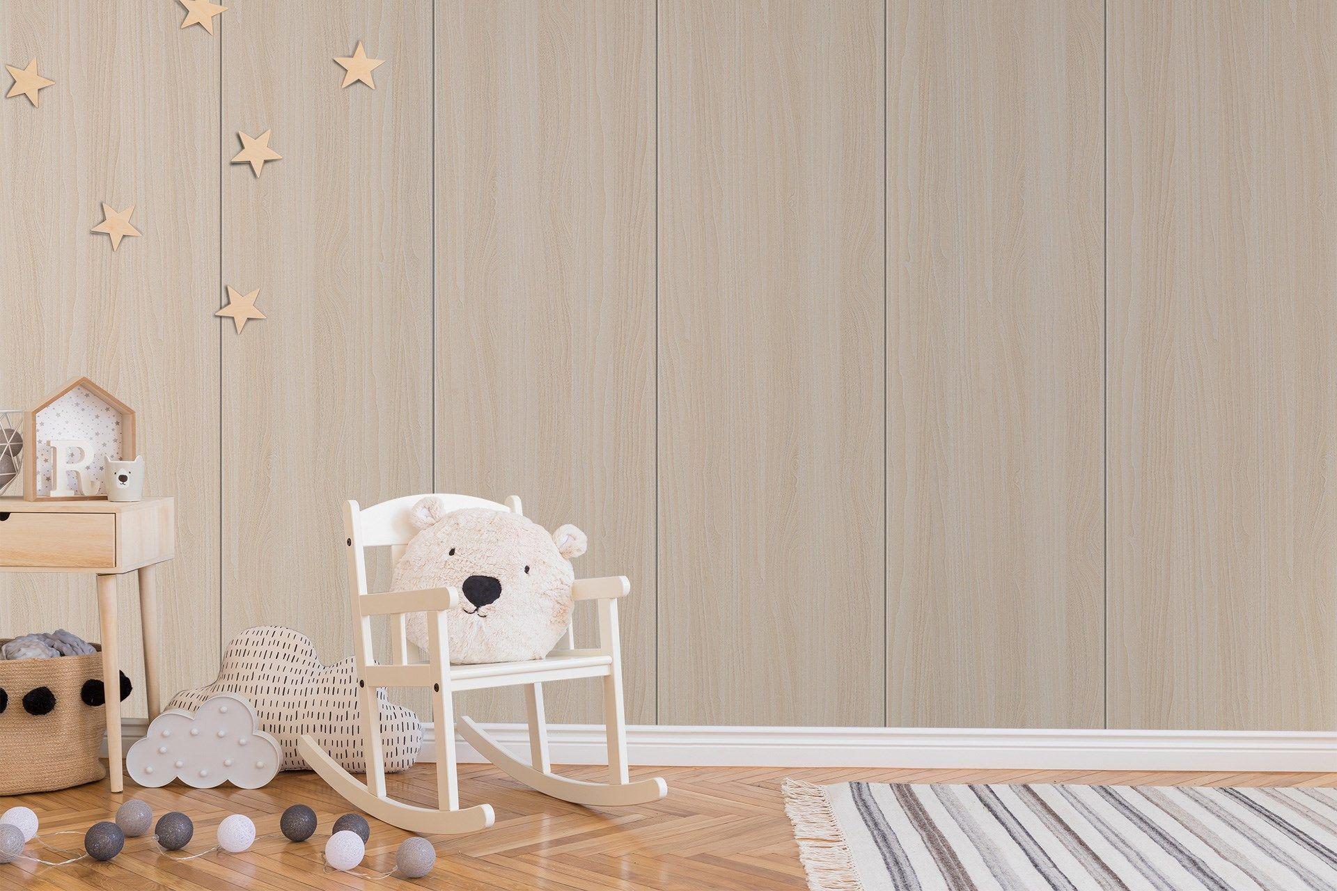 Sunbleached Walnut Wood Laminate 8x4 ft Suede 1 mm - 3294 SUD