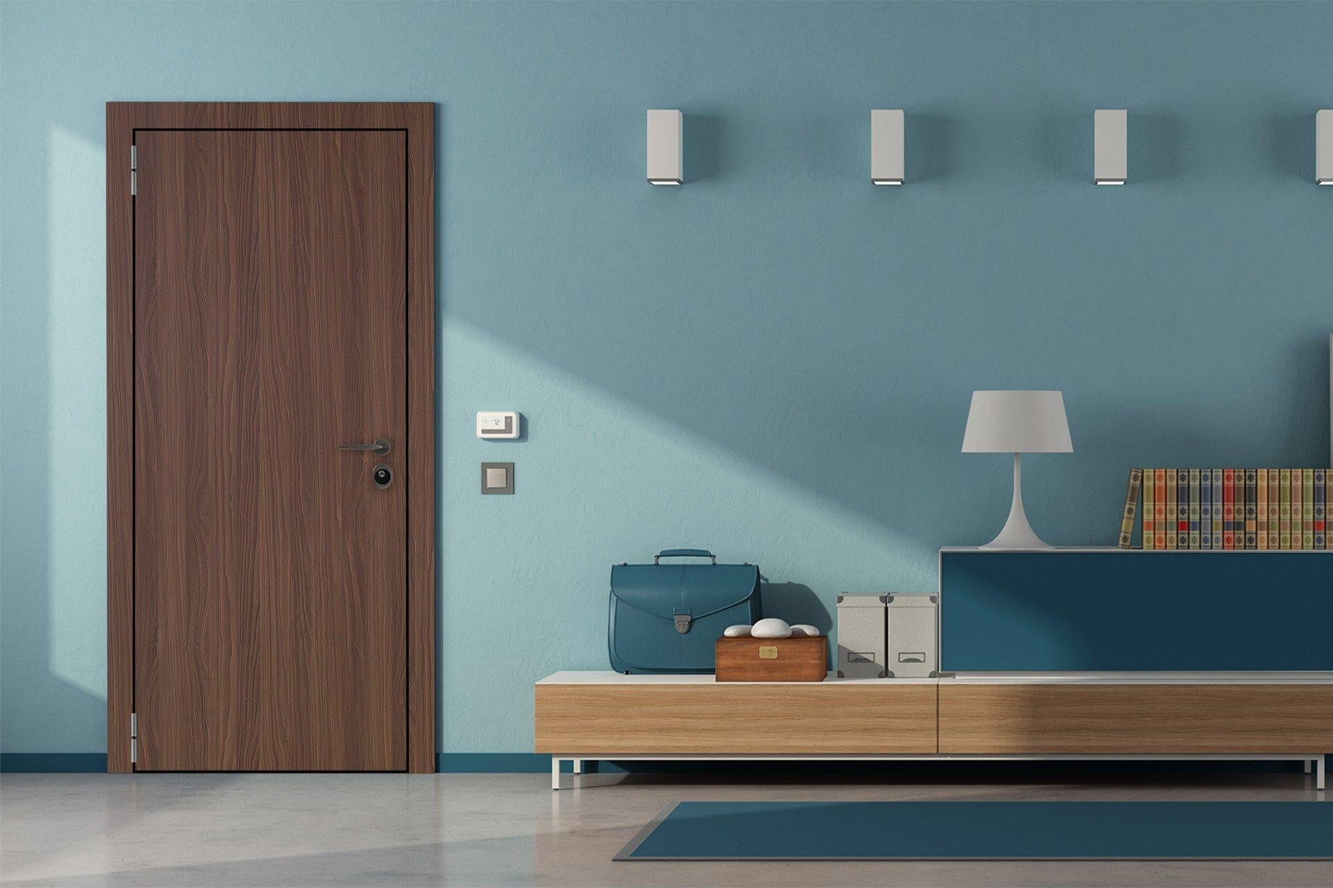 Newmika Brunette Walnut 8x4 ft Suede wood laminates Brown 3295_SUD