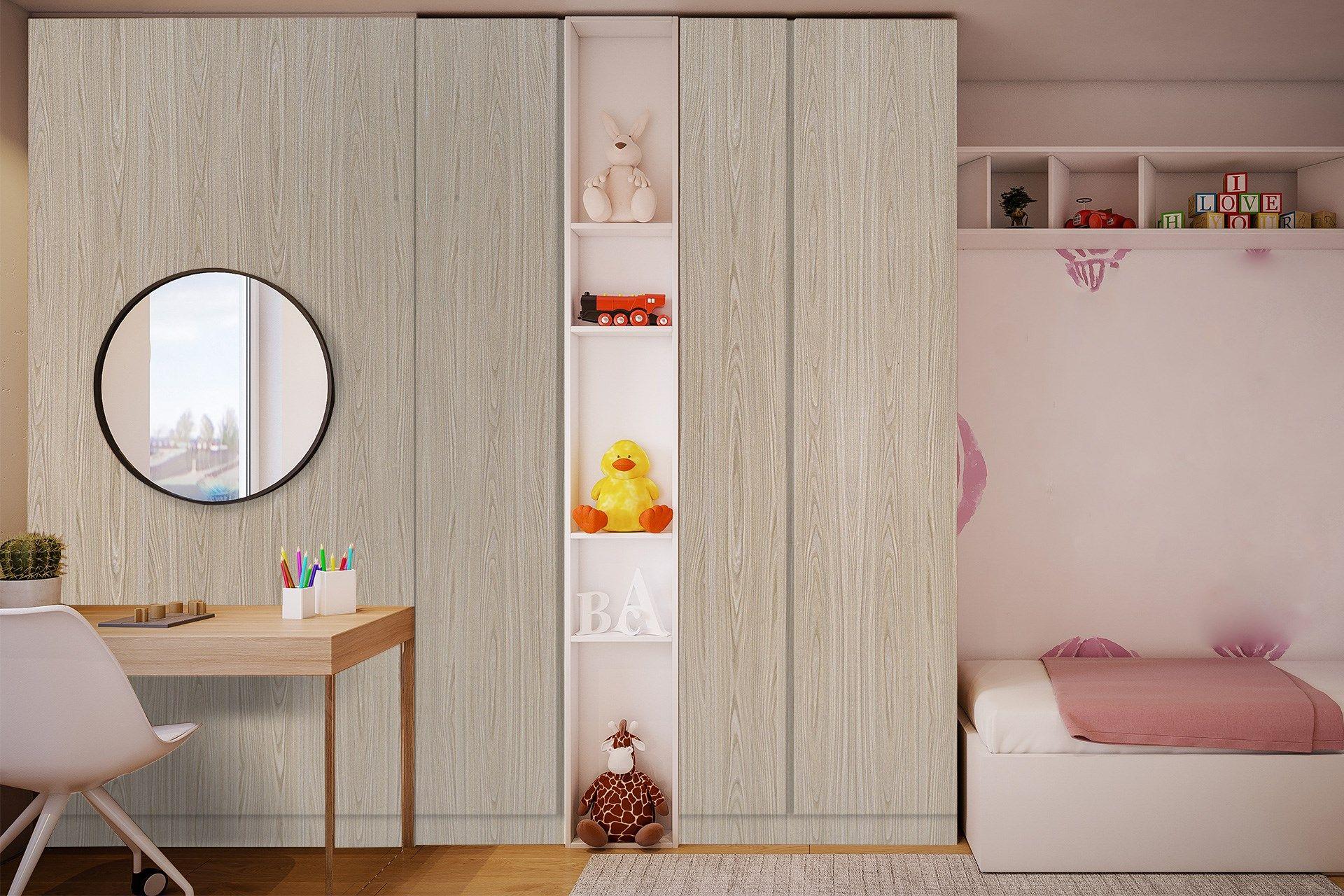 Elite Ash Wood Laminate 8x4 ft Suede 1 mm - 3304 SUD