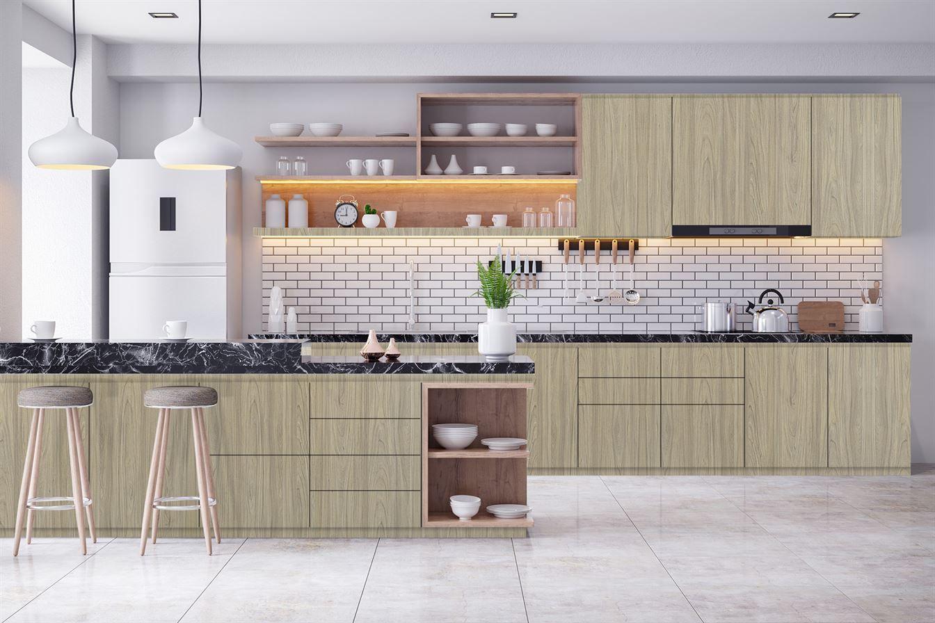 Virgin Elm Wood Laminate 8x4 ft Texture 1 mm - 3331 CHW